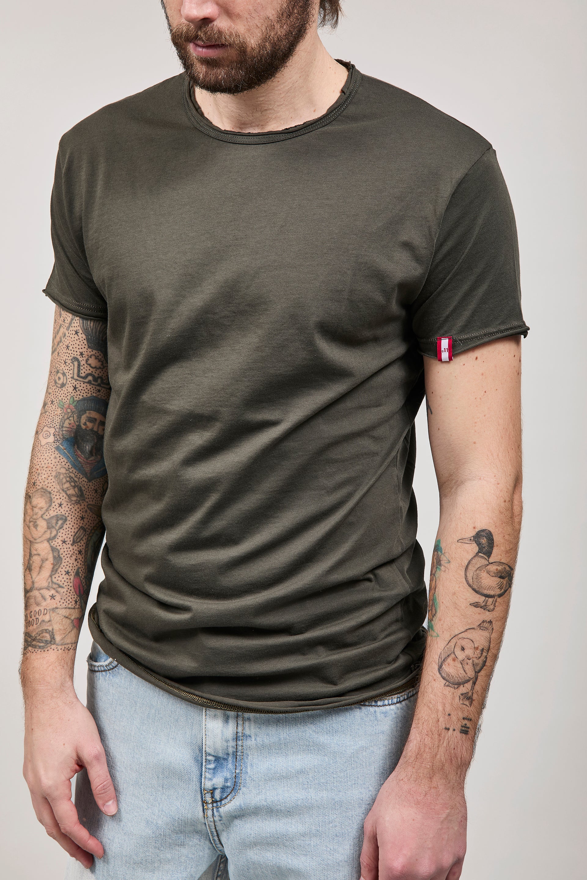 T-shirt basica Block Eleven Militare