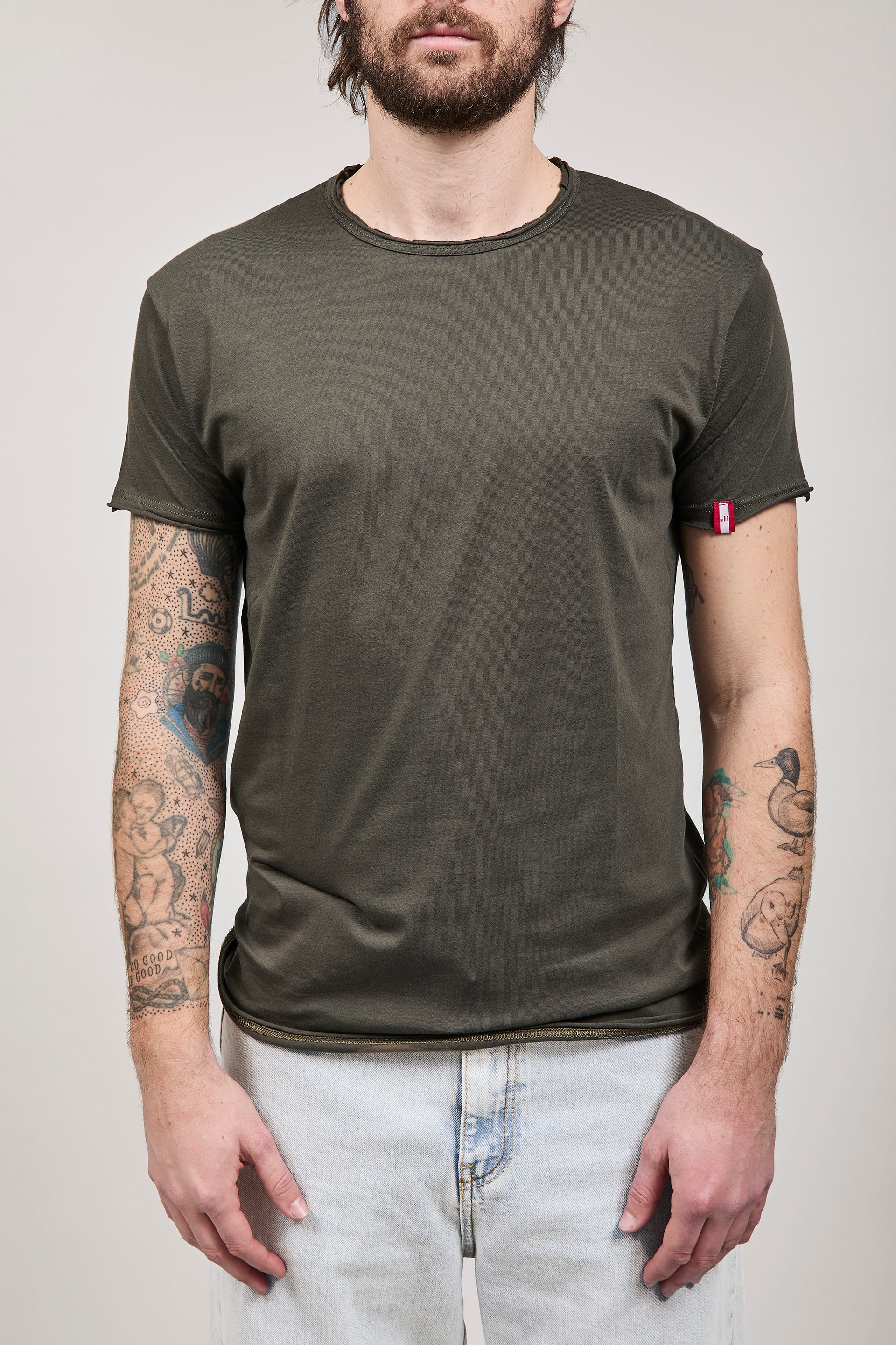T-shirt basica Block Eleven Militare