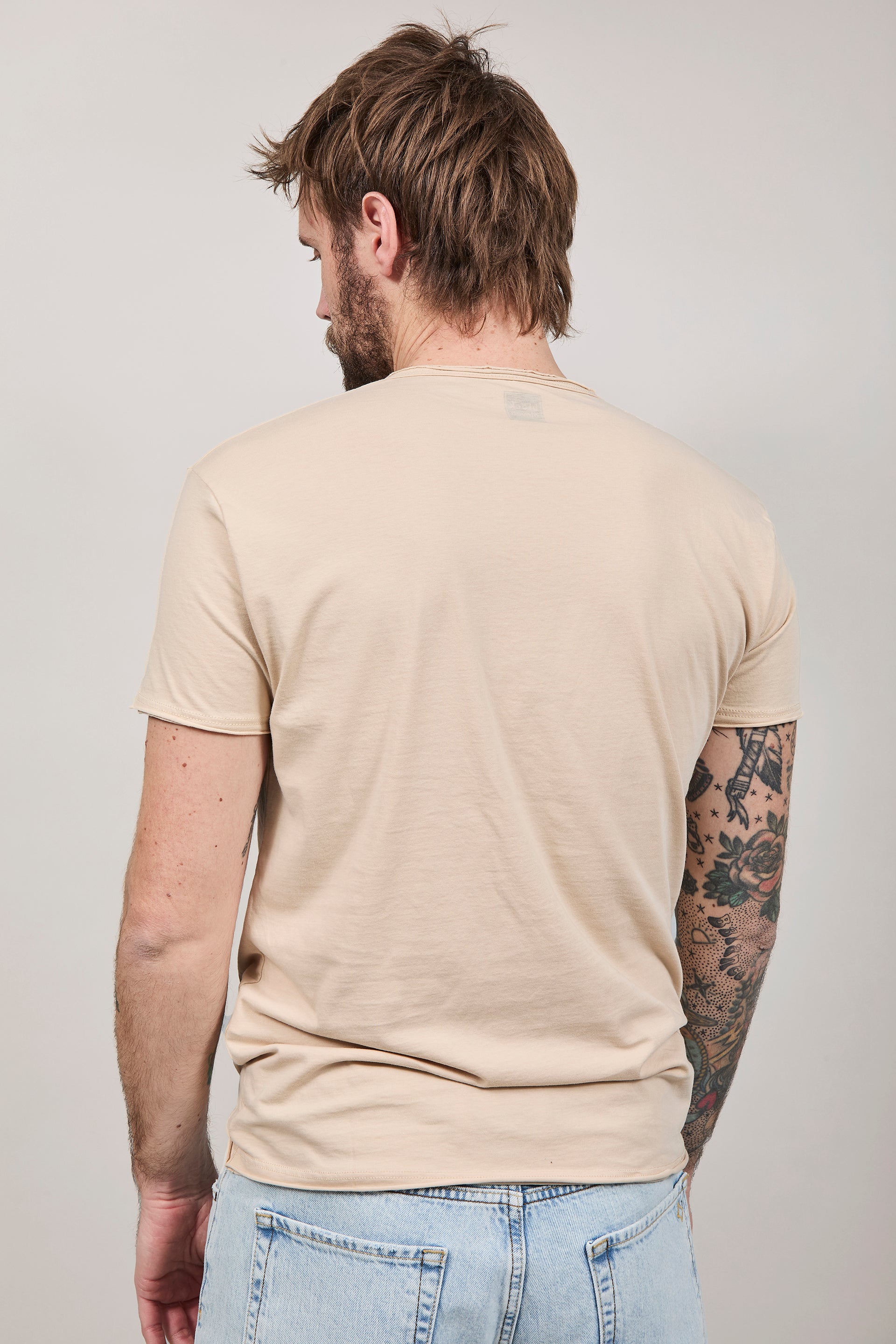 T-shirt basica Block Eleven Beige