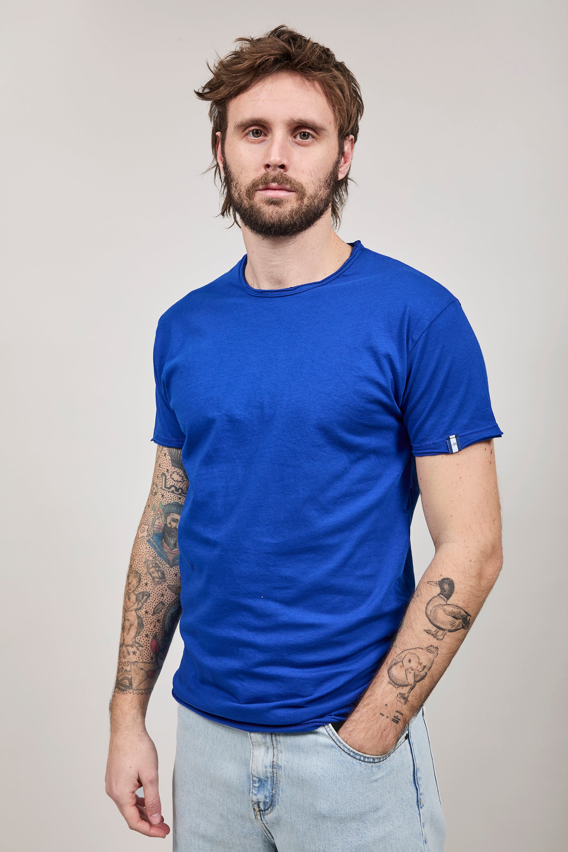 T-shirt basica Block Eleven Royal