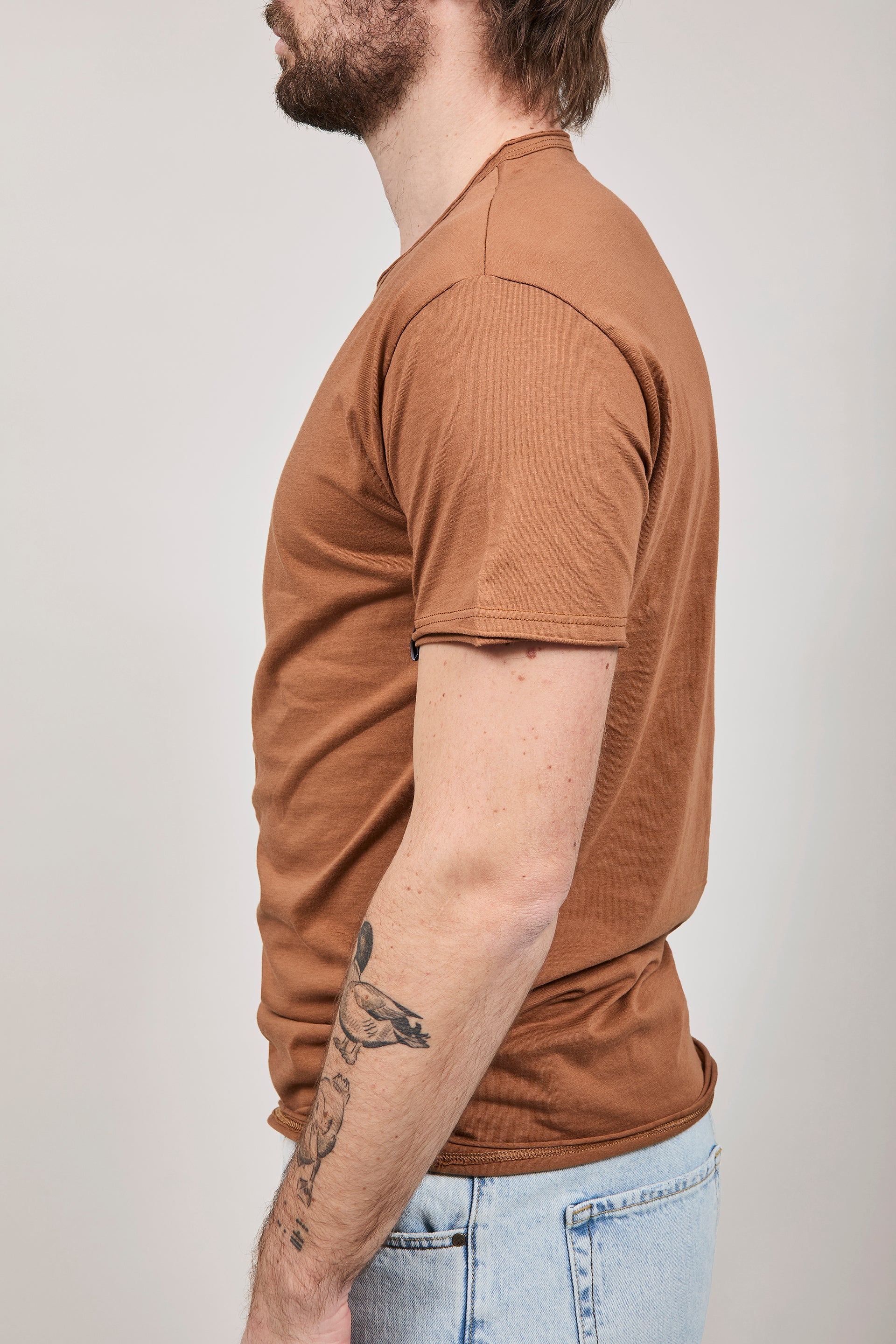 T-shirt basica Block Eleven Tabacco