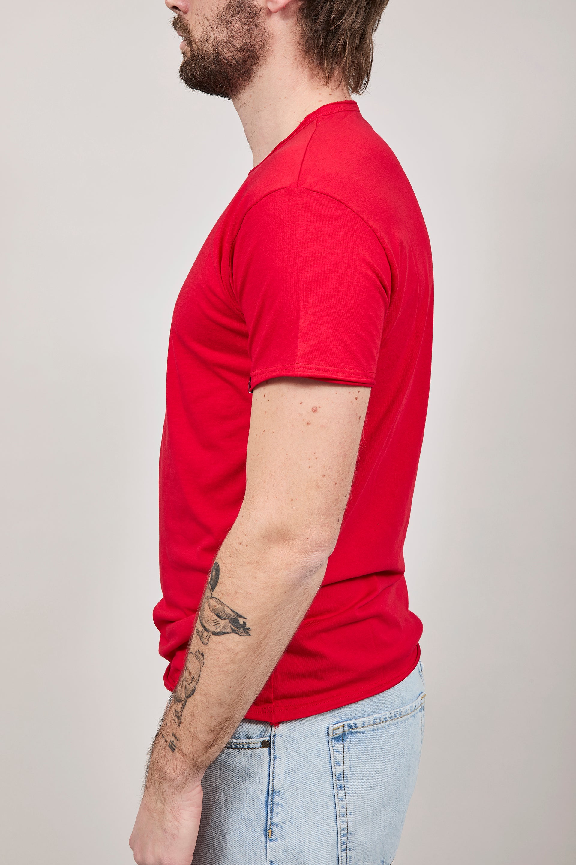 T-shirt basica Block Eleven Rossa