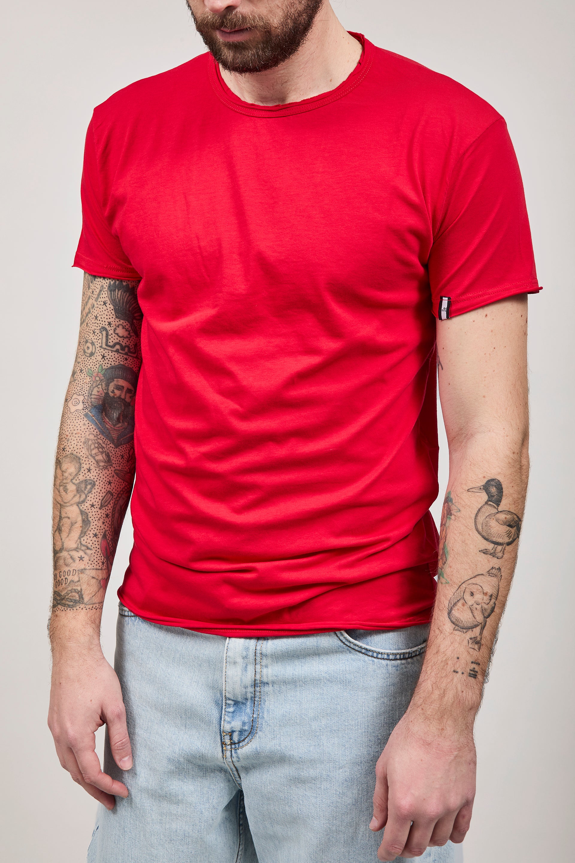 T-shirt basica Block Eleven Rossa