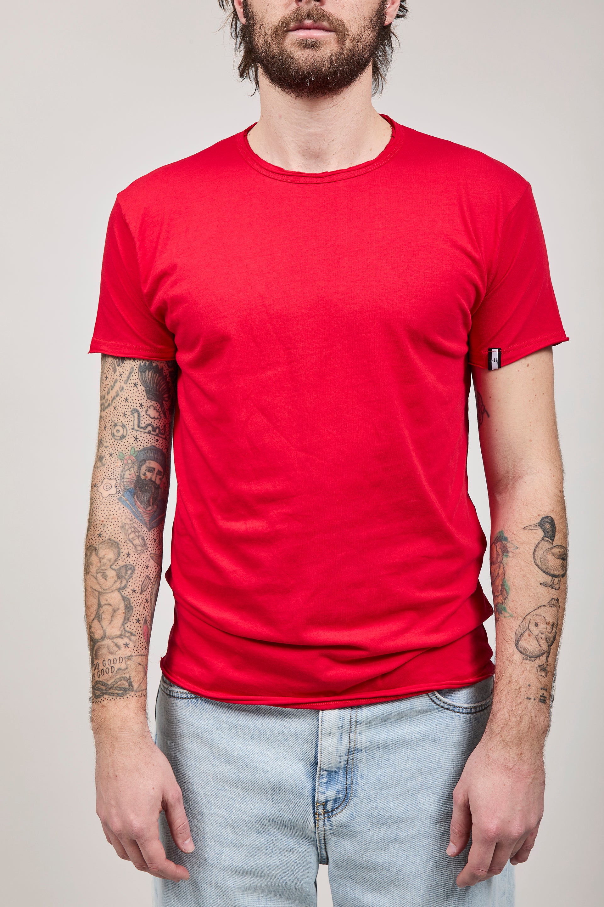 T-shirt basica Block Eleven Rossa