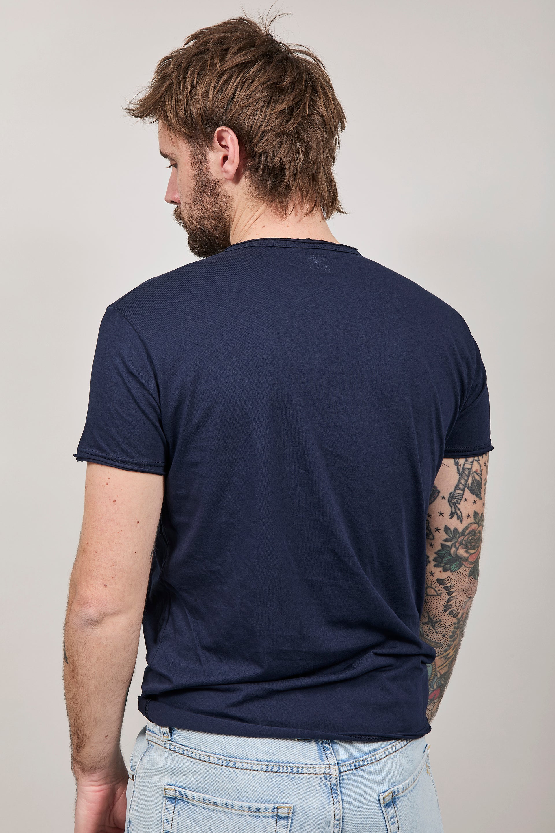 T-shirt basica Block Eleven Blu