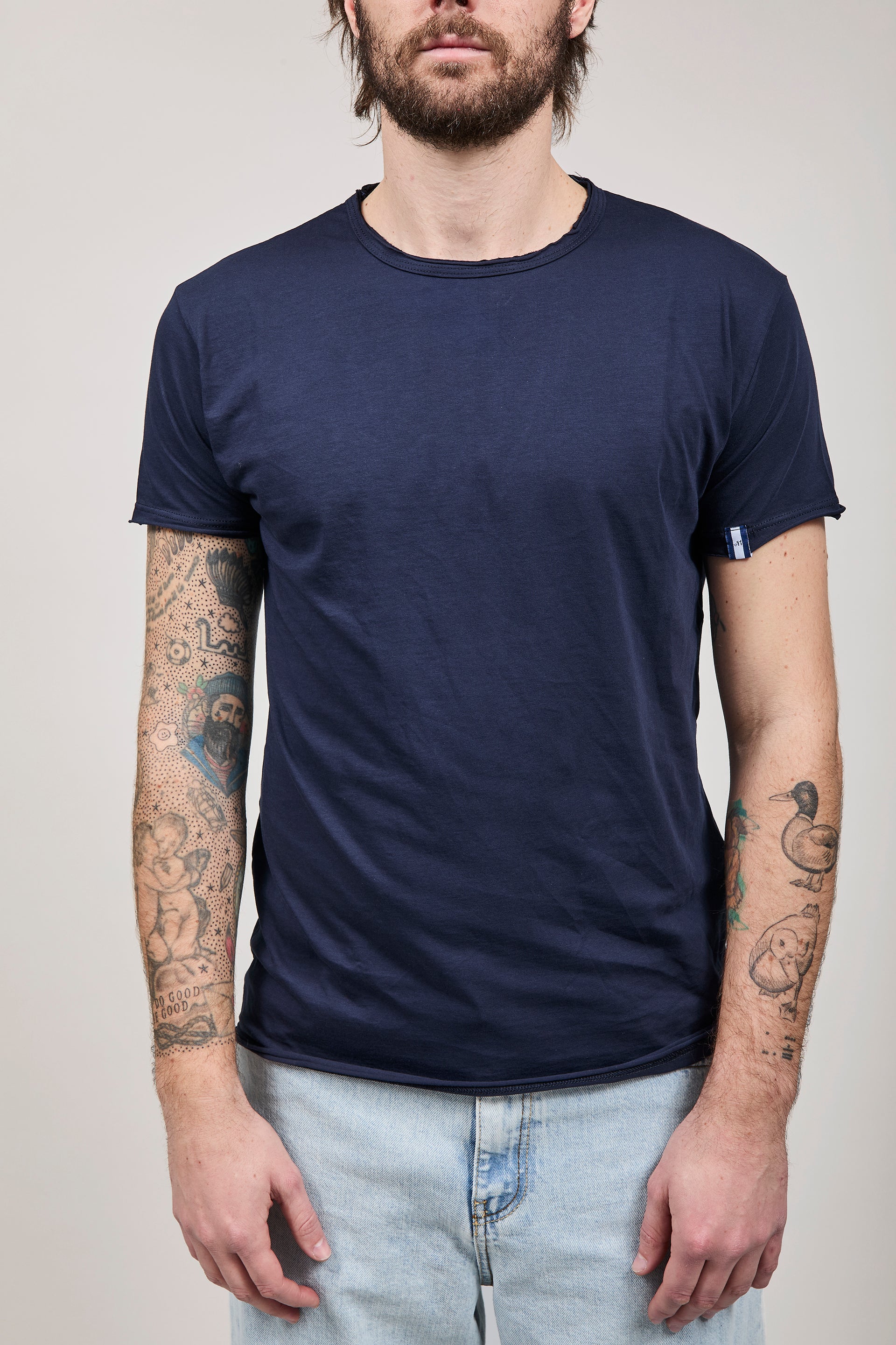 T-shirt basica Block Eleven Blu
