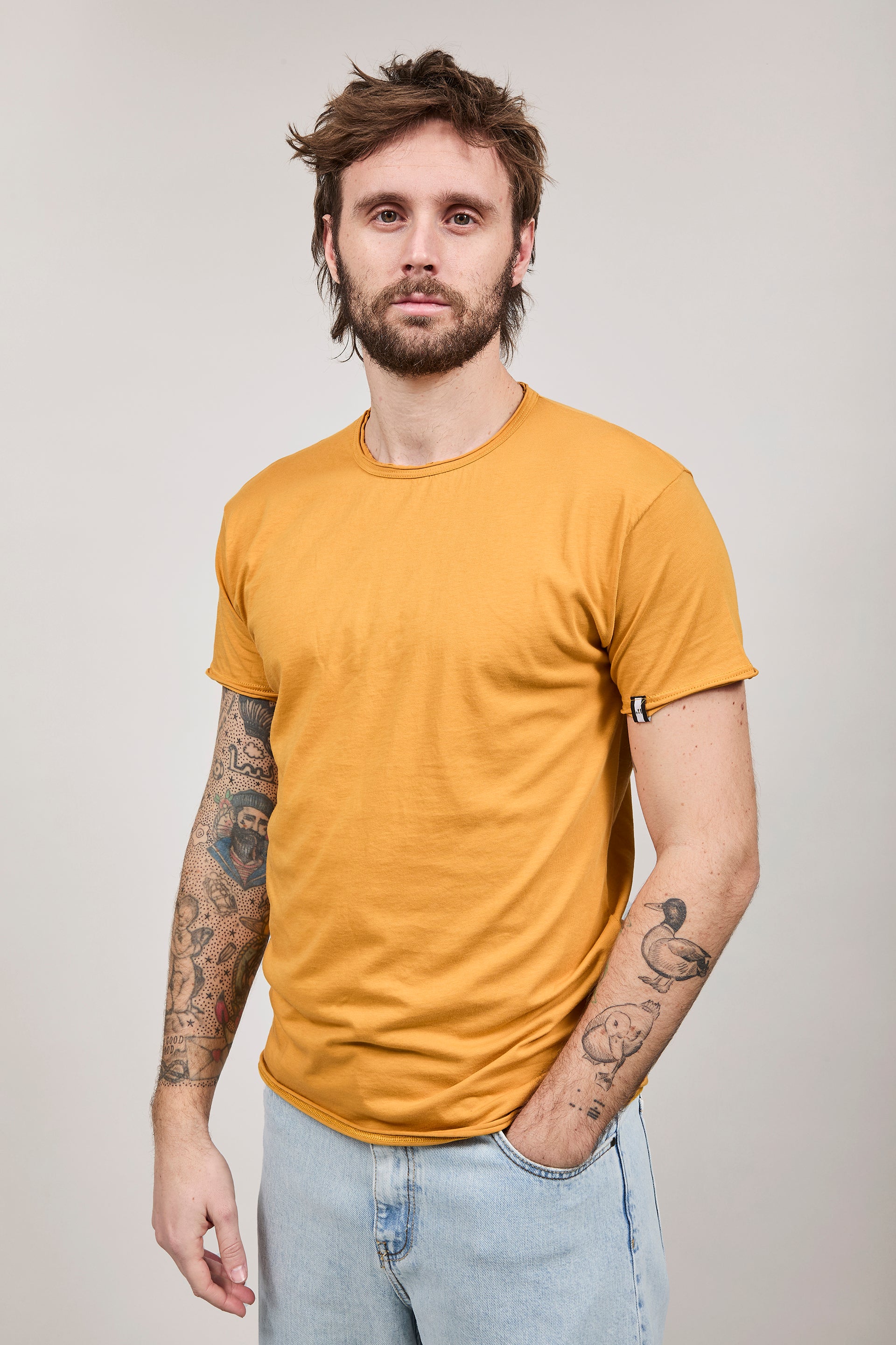 T-shirt basica Block Eleven Senape