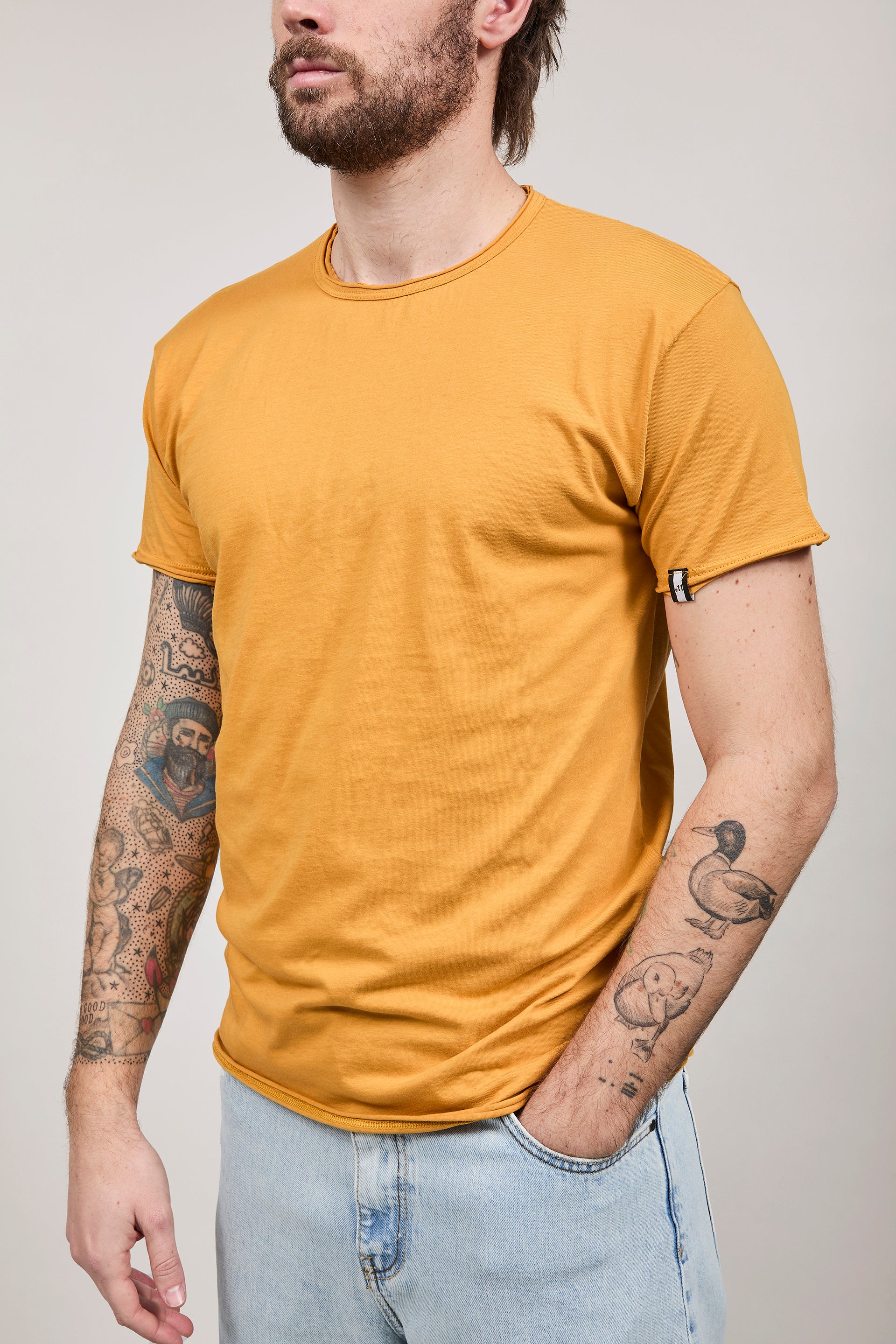 T-shirt basica Block Eleven Senape