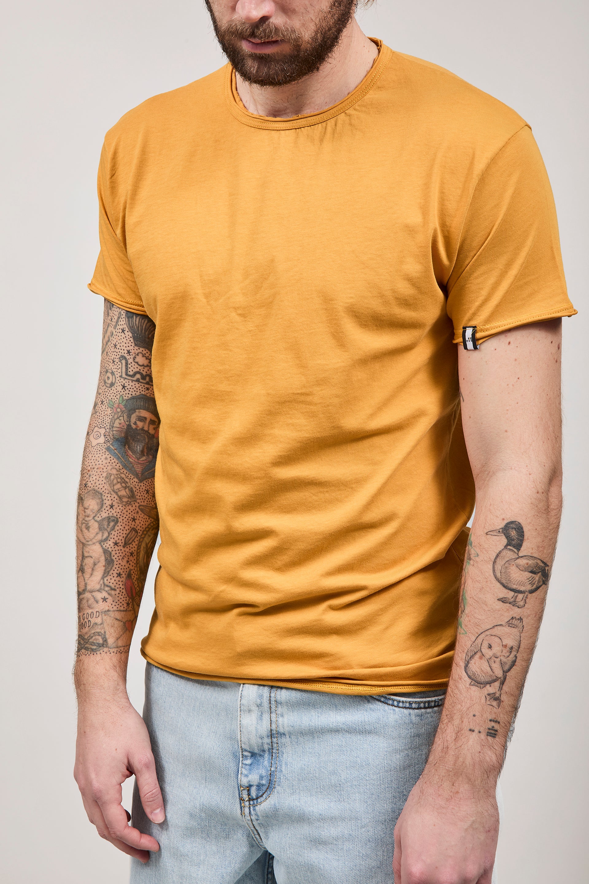 T-shirt basica Block Eleven Senape