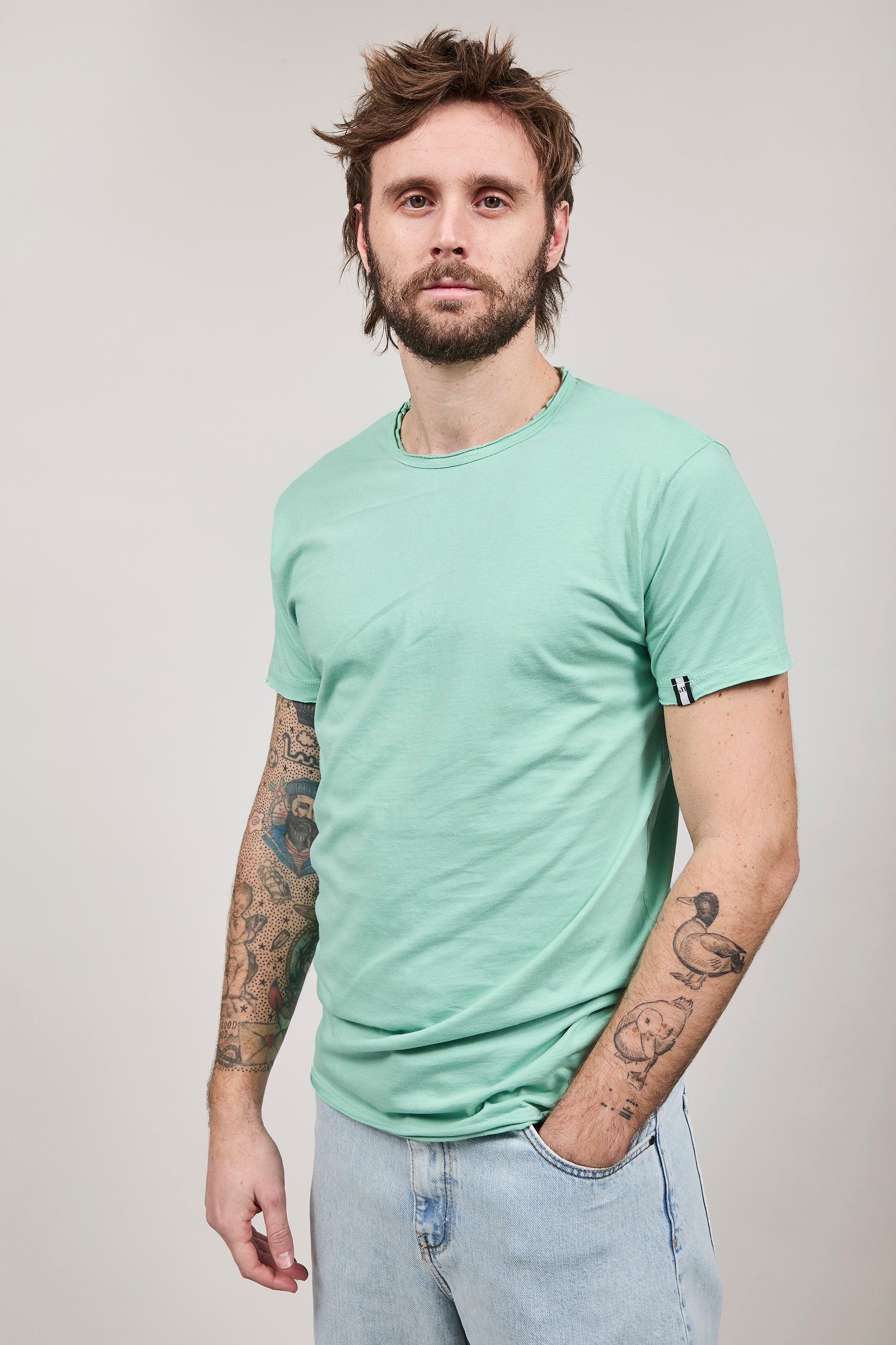 T-shirt basica Block Eleven Menta