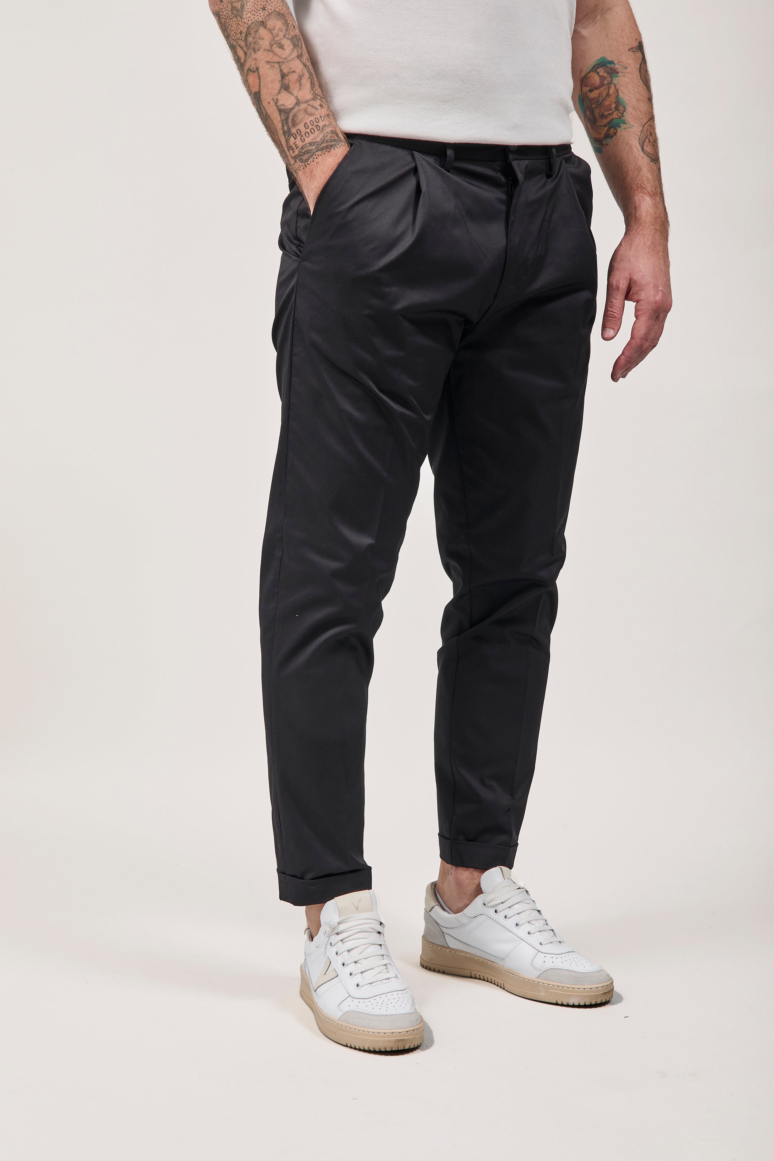 Pantalone Over-d Nero P40