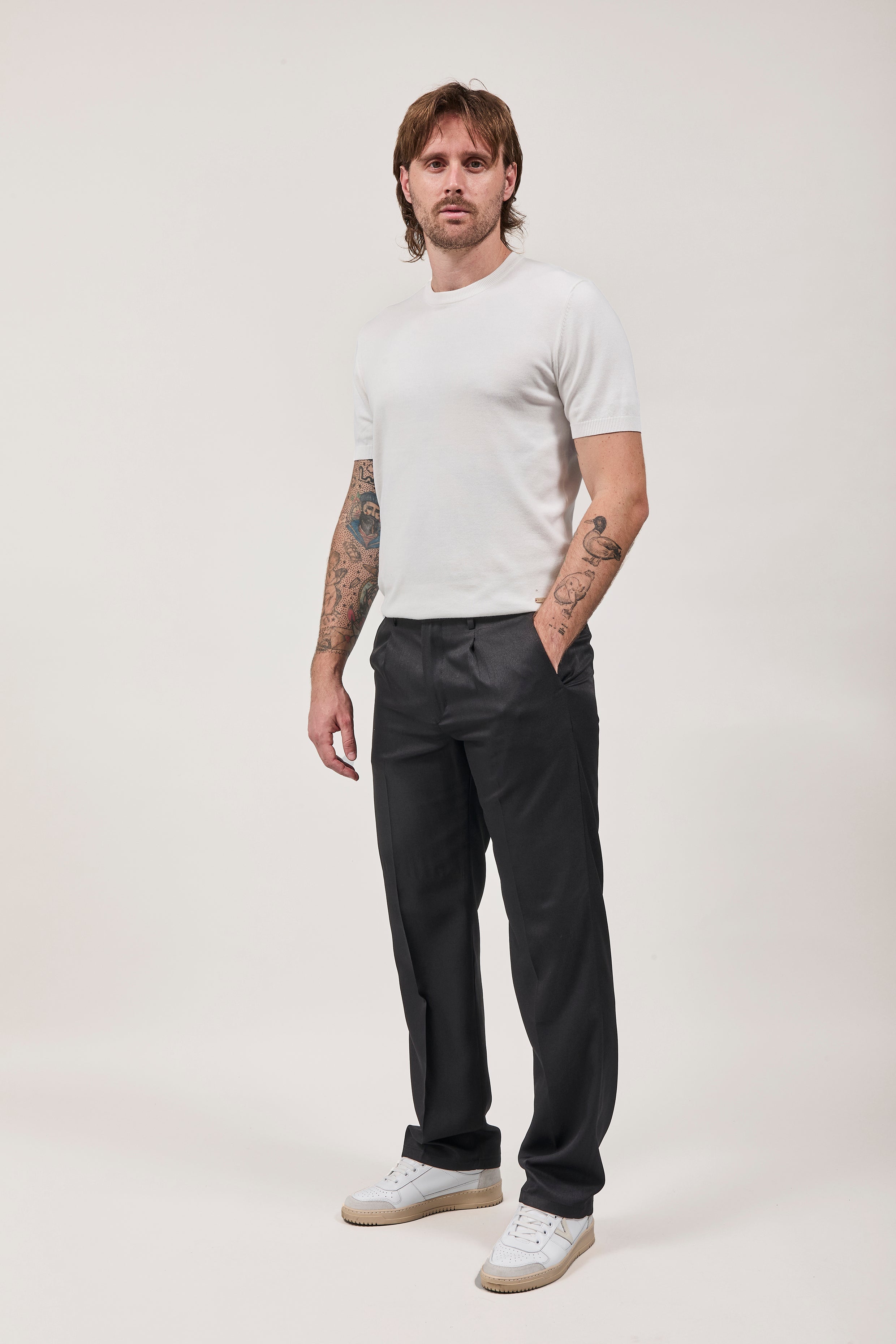 Pantalone Over-d Nero P44
