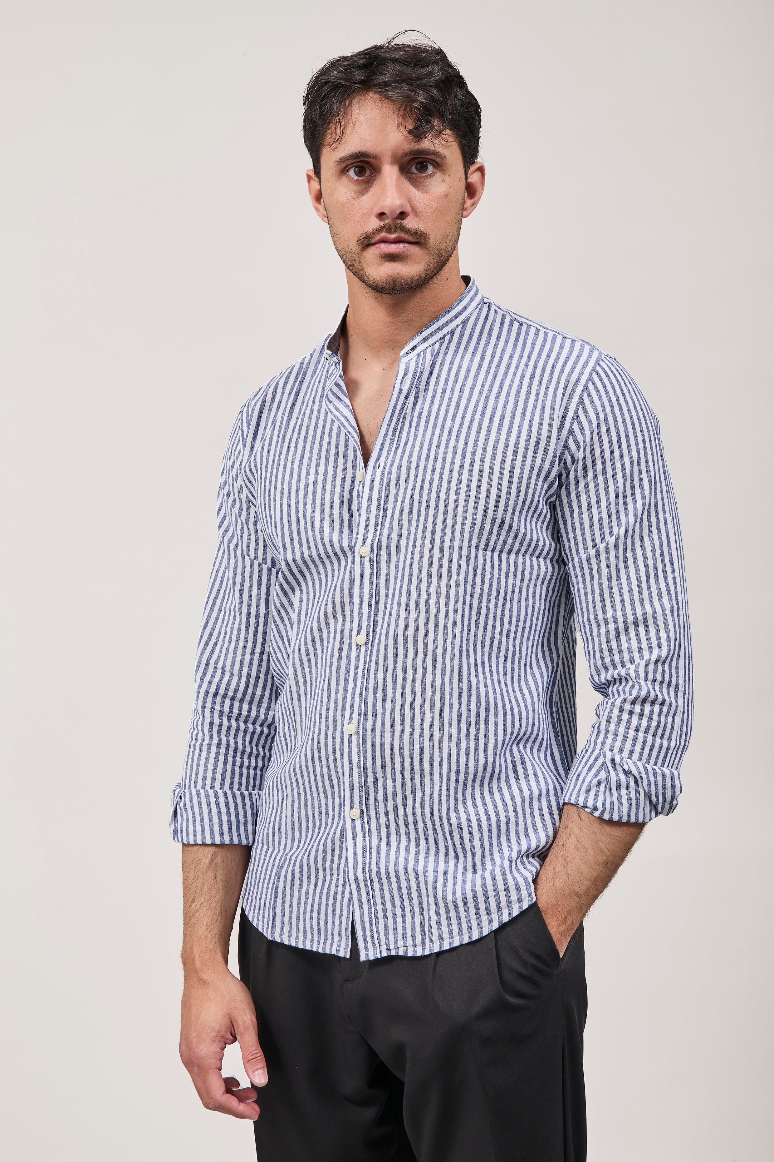 Camicia Block Eleven Lincot Blu