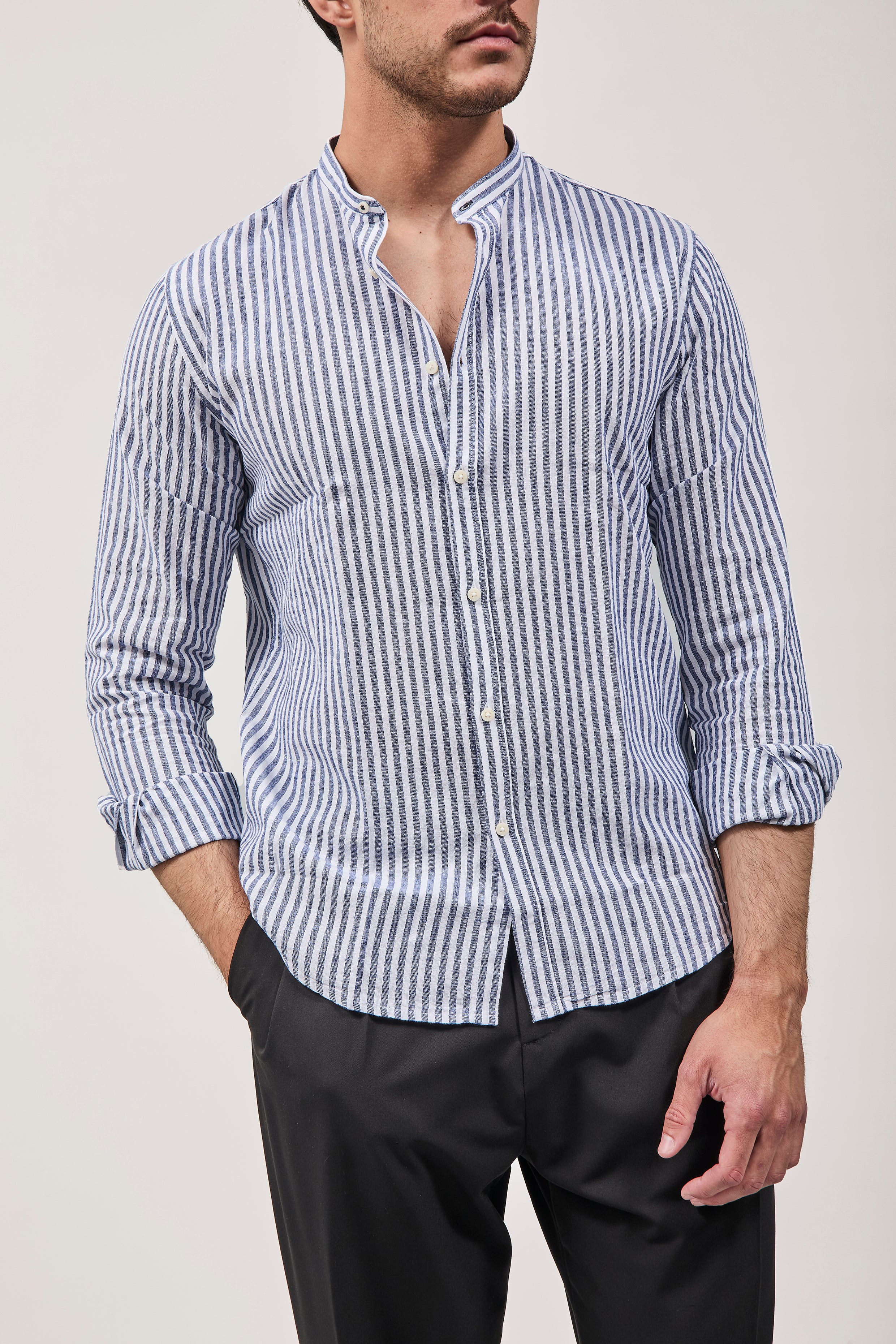 Camicia Block Eleven Lincot Blu