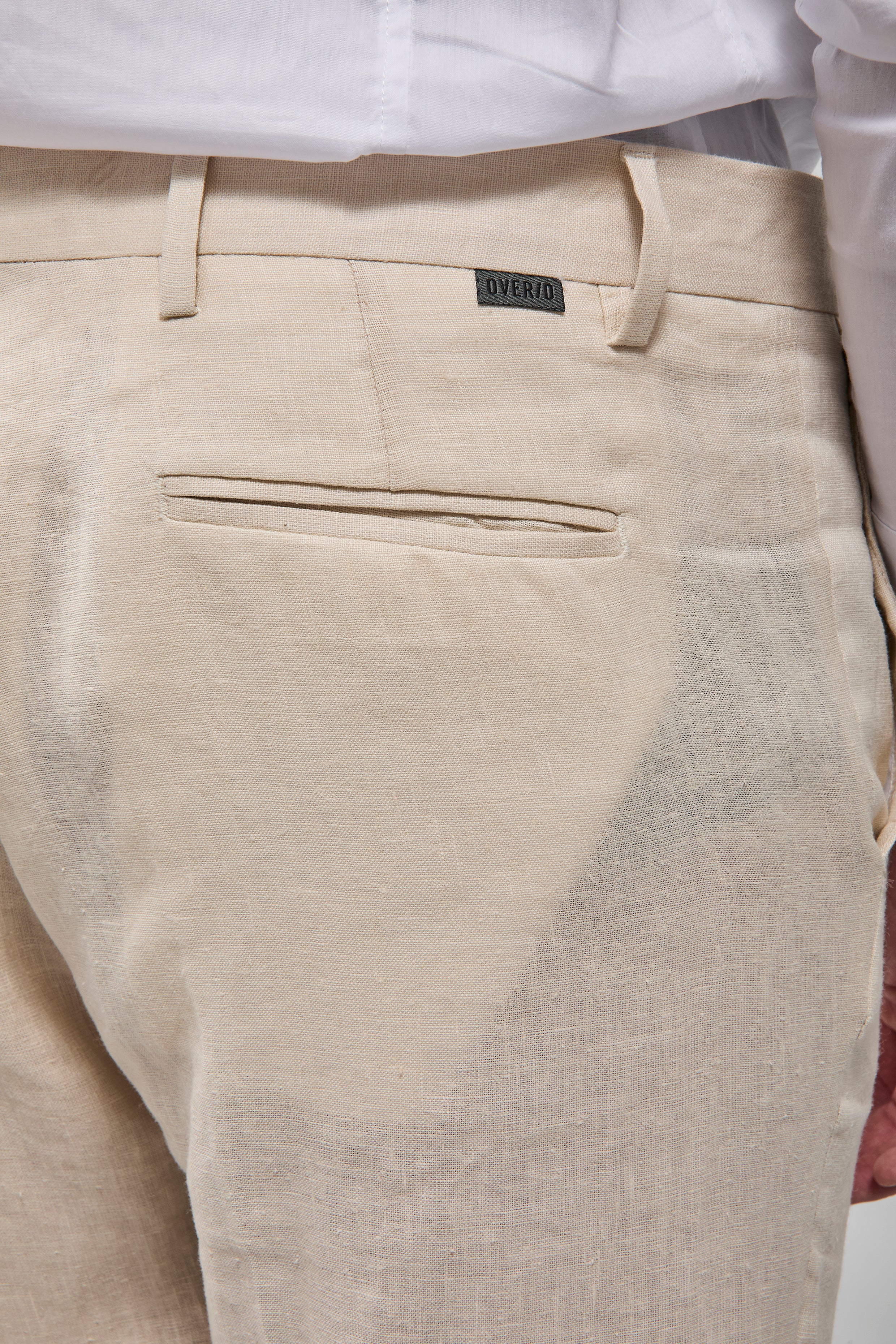 Pantalone Over-d Lino Beige G53