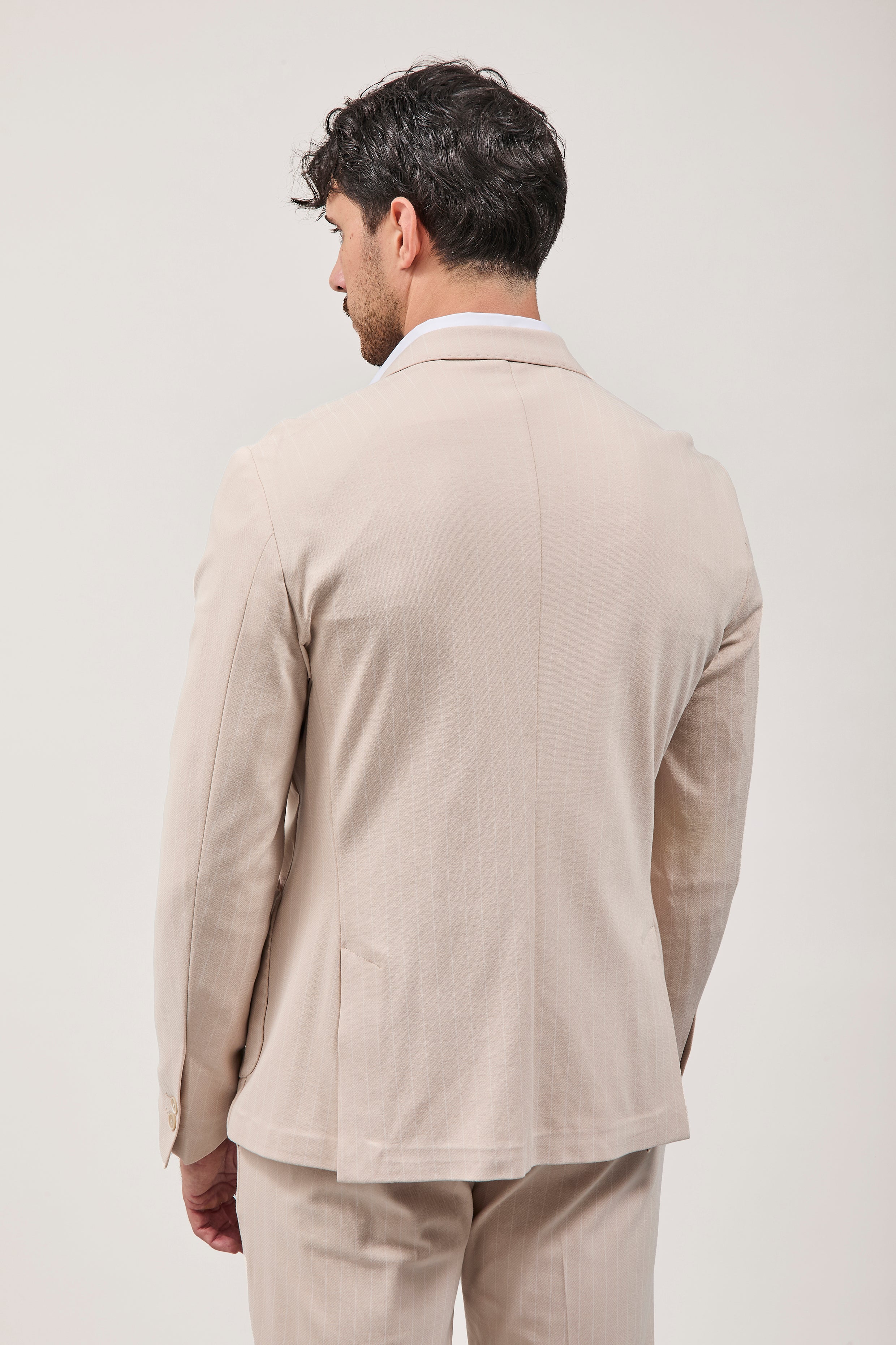 Giacca Over-d Doppiopetto Gessata G55
