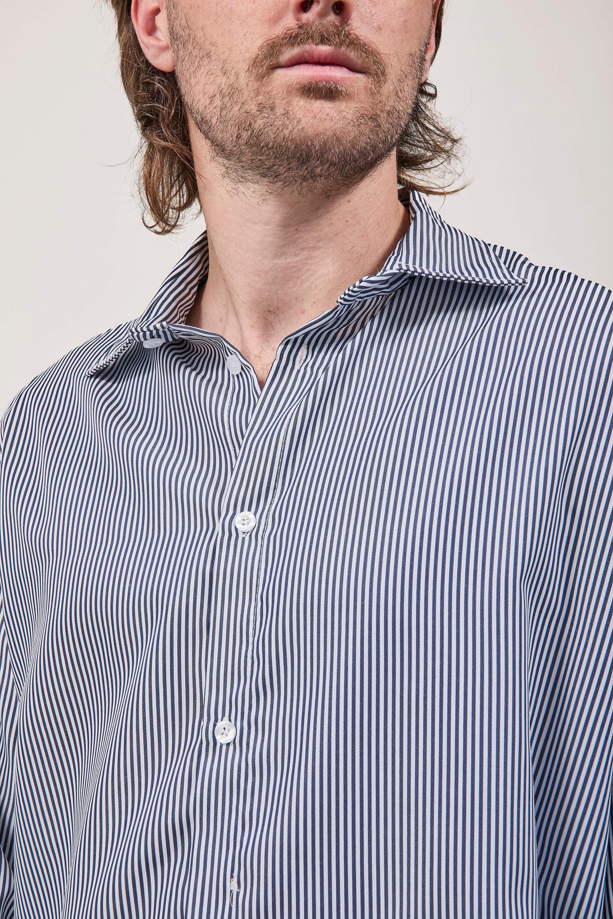 Camicia NJB Righe Manica ampia