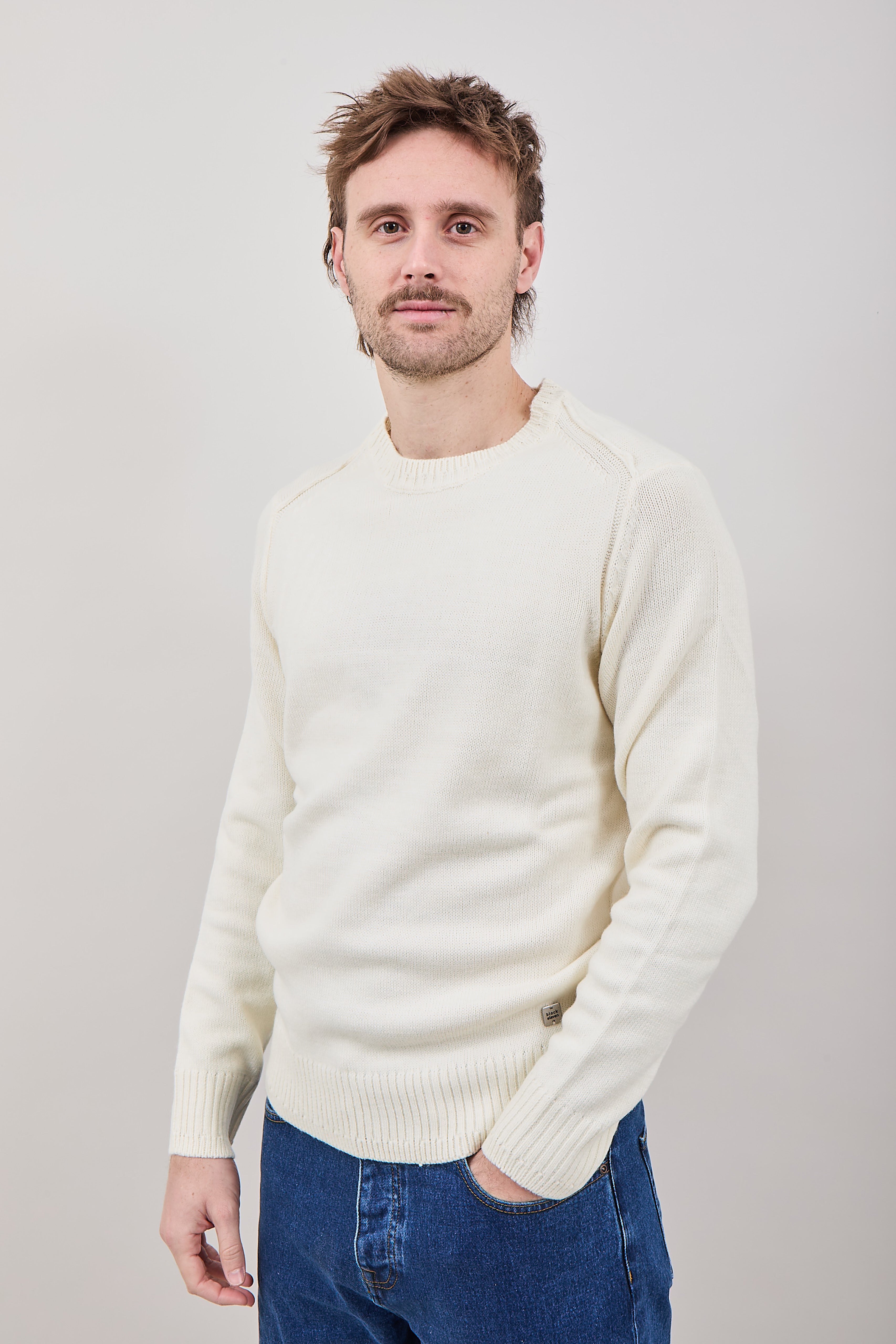 Maglione Block Eleven Karpathos Ecru