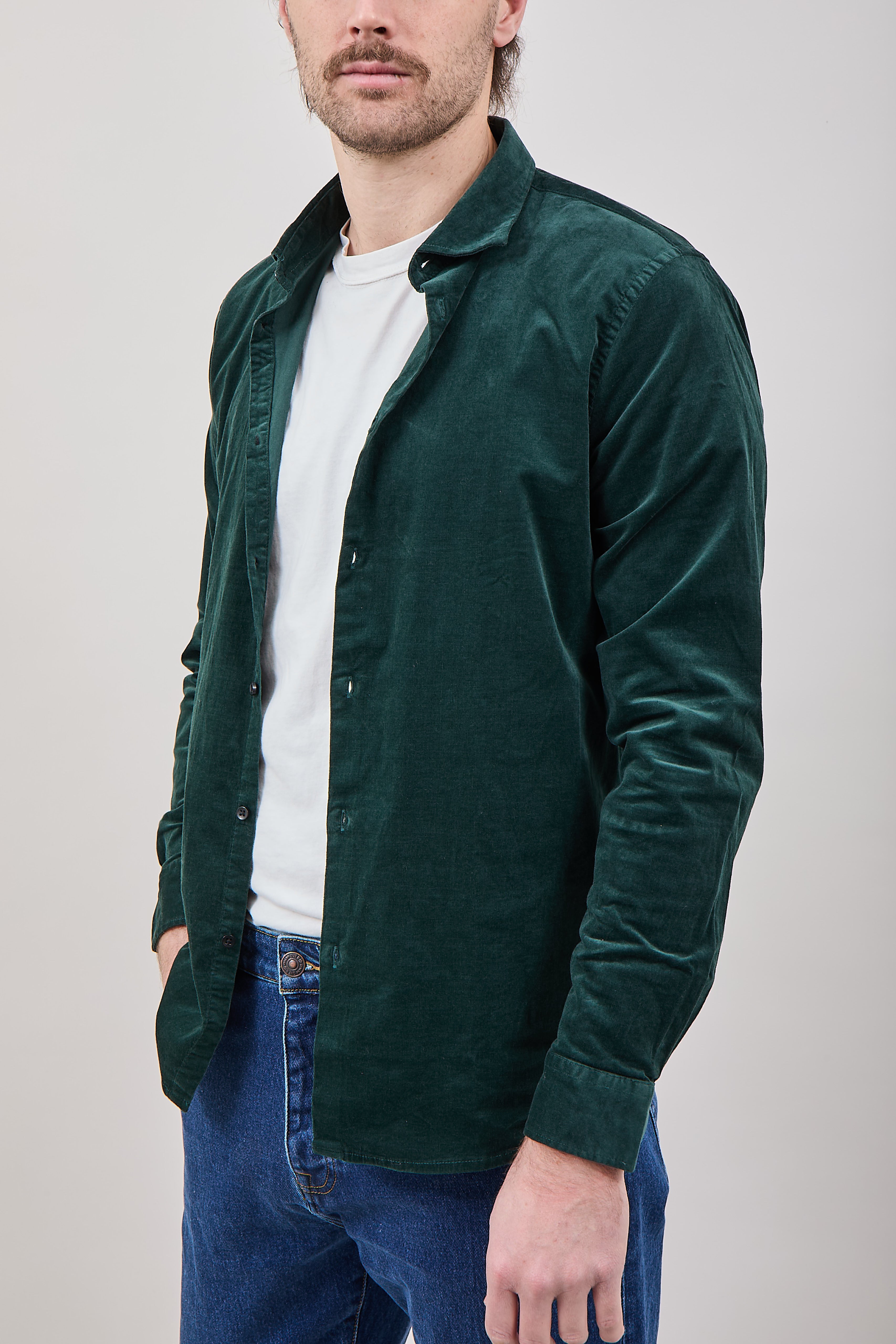 Camicia Hamaki-Ho Velluto Verde