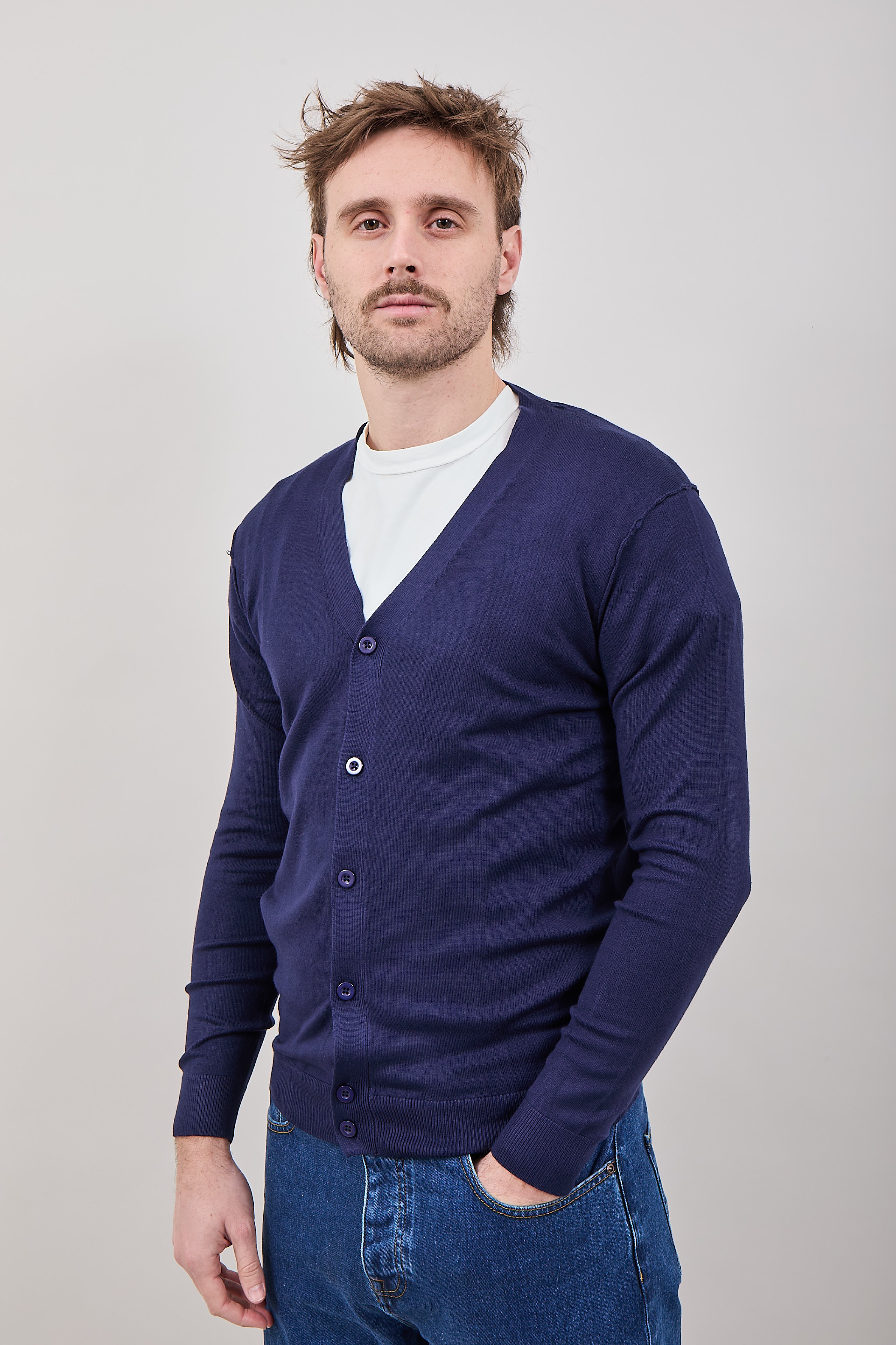 Cardigan Over-d Blu M05