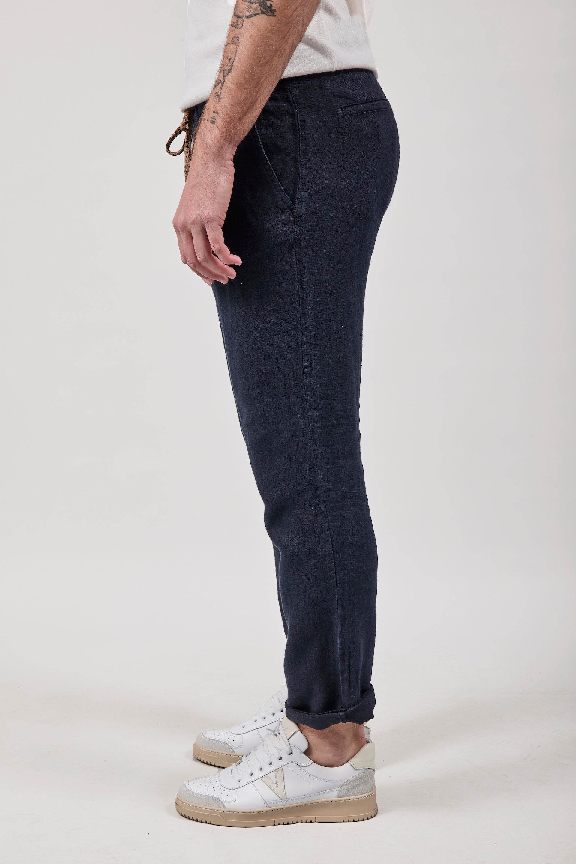 Pantalaccio Pont Chippewa Lino Blu