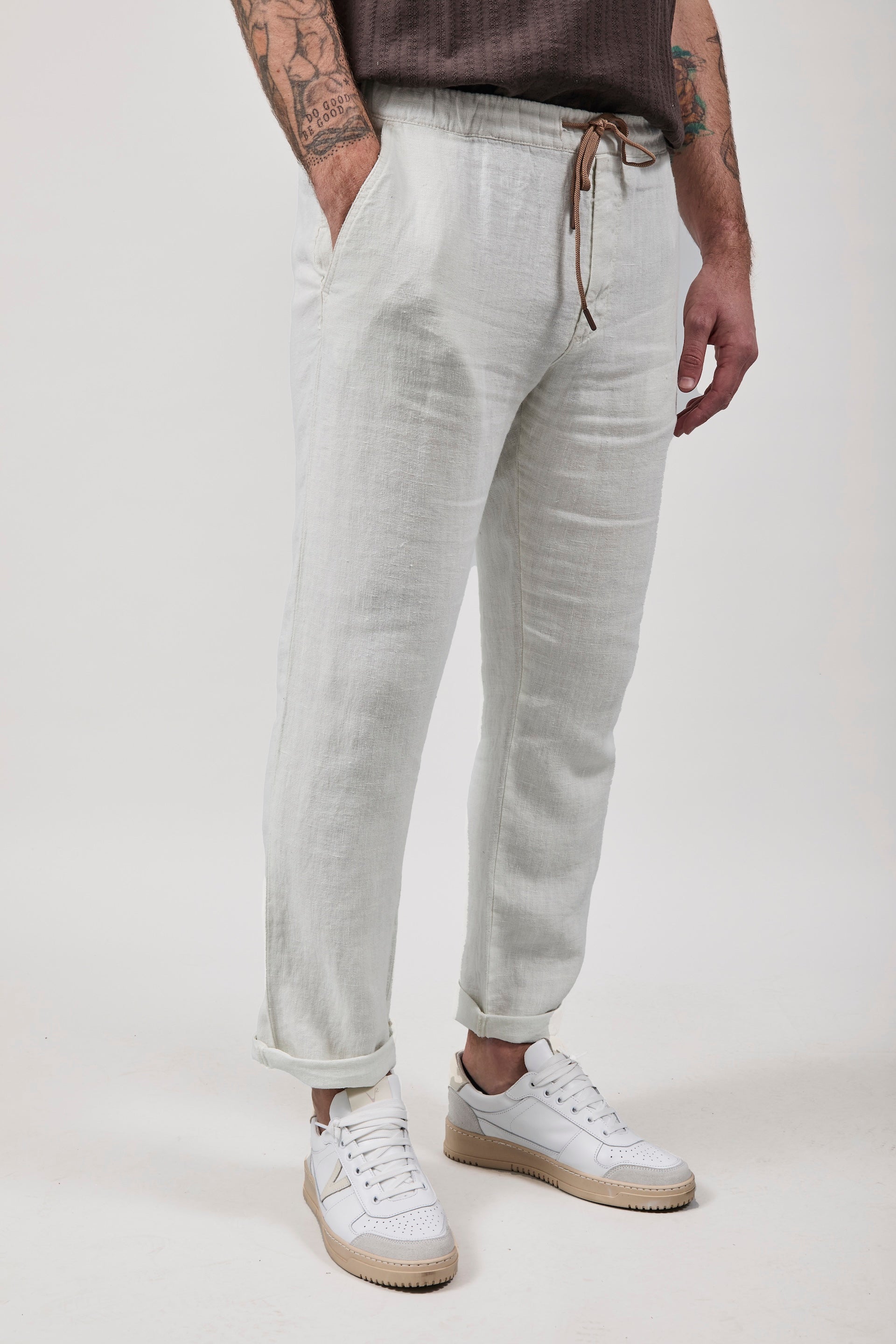 Pantalaccio Pont Chippewa Lino Panna