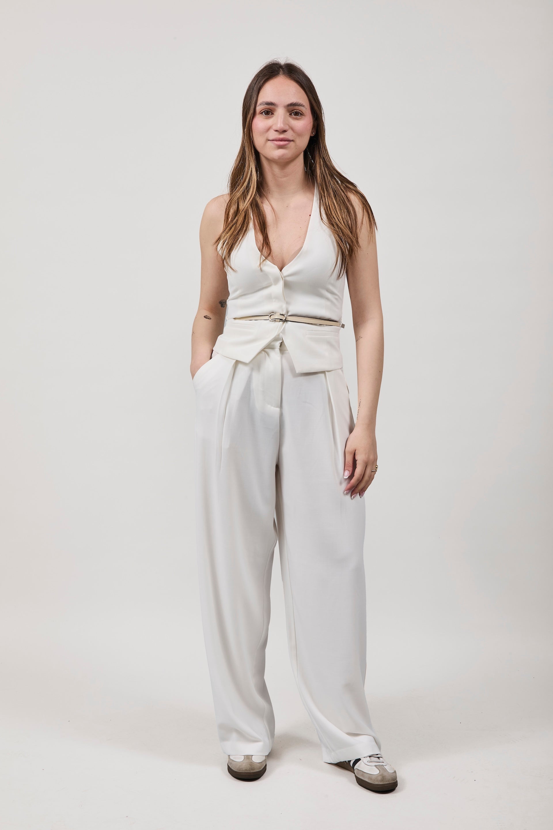 Gilet Gianni Lupo Bianco 7020