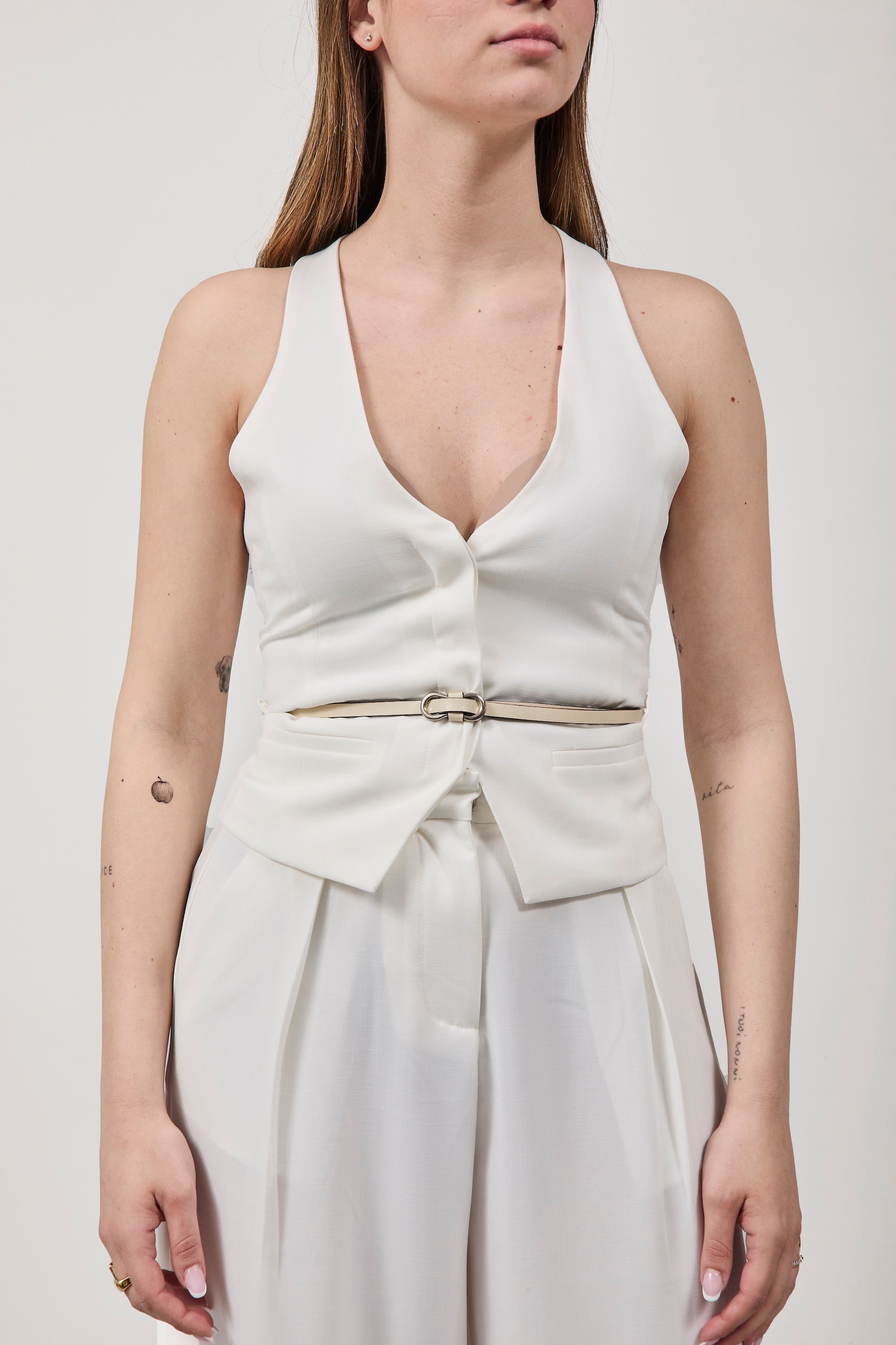 Gilet Gianni Lupo Bianco 7020