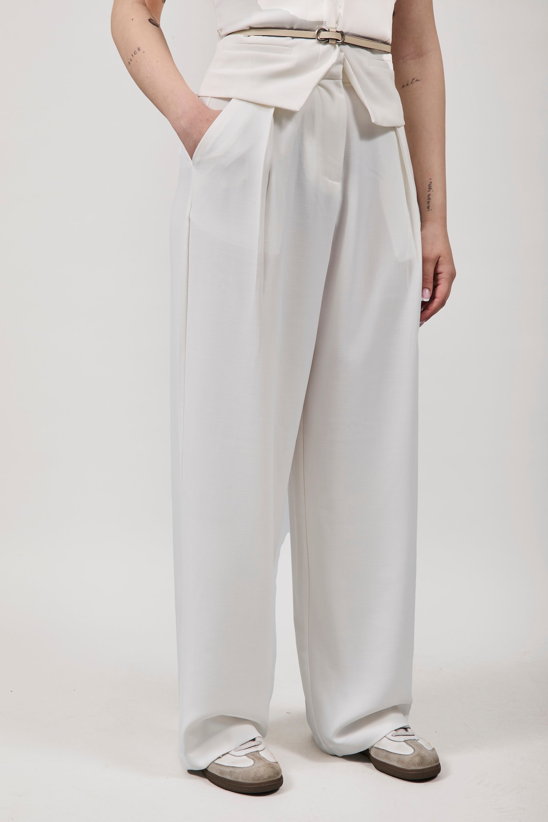 Pantalone Gianni Lupo Bianco 7020