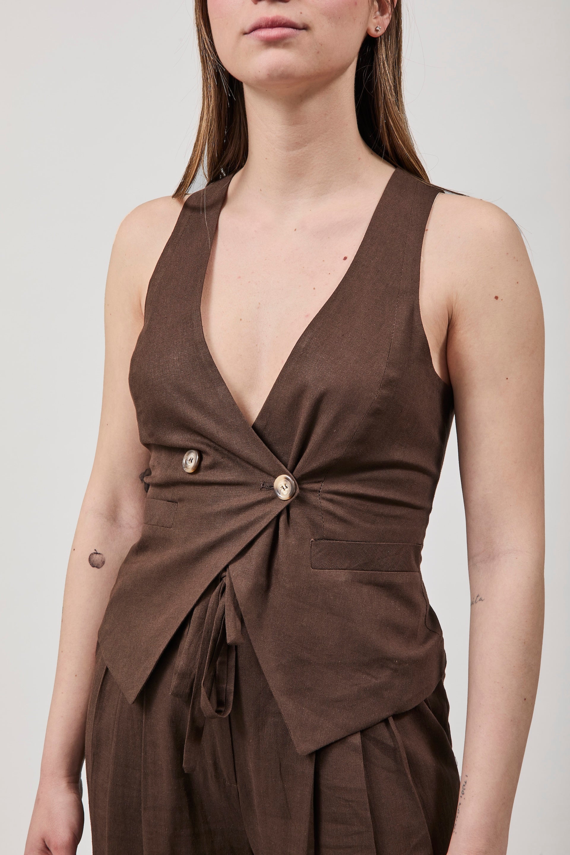 Gilet Berna Lino Moro