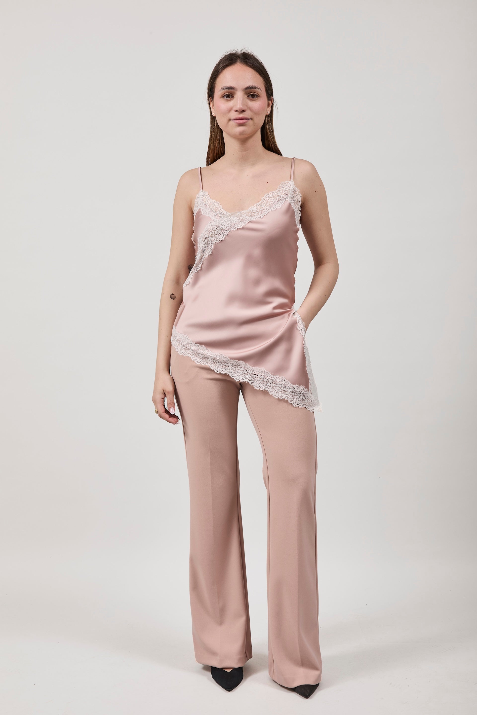 Pantalone Imperial Svasato Cipria E9