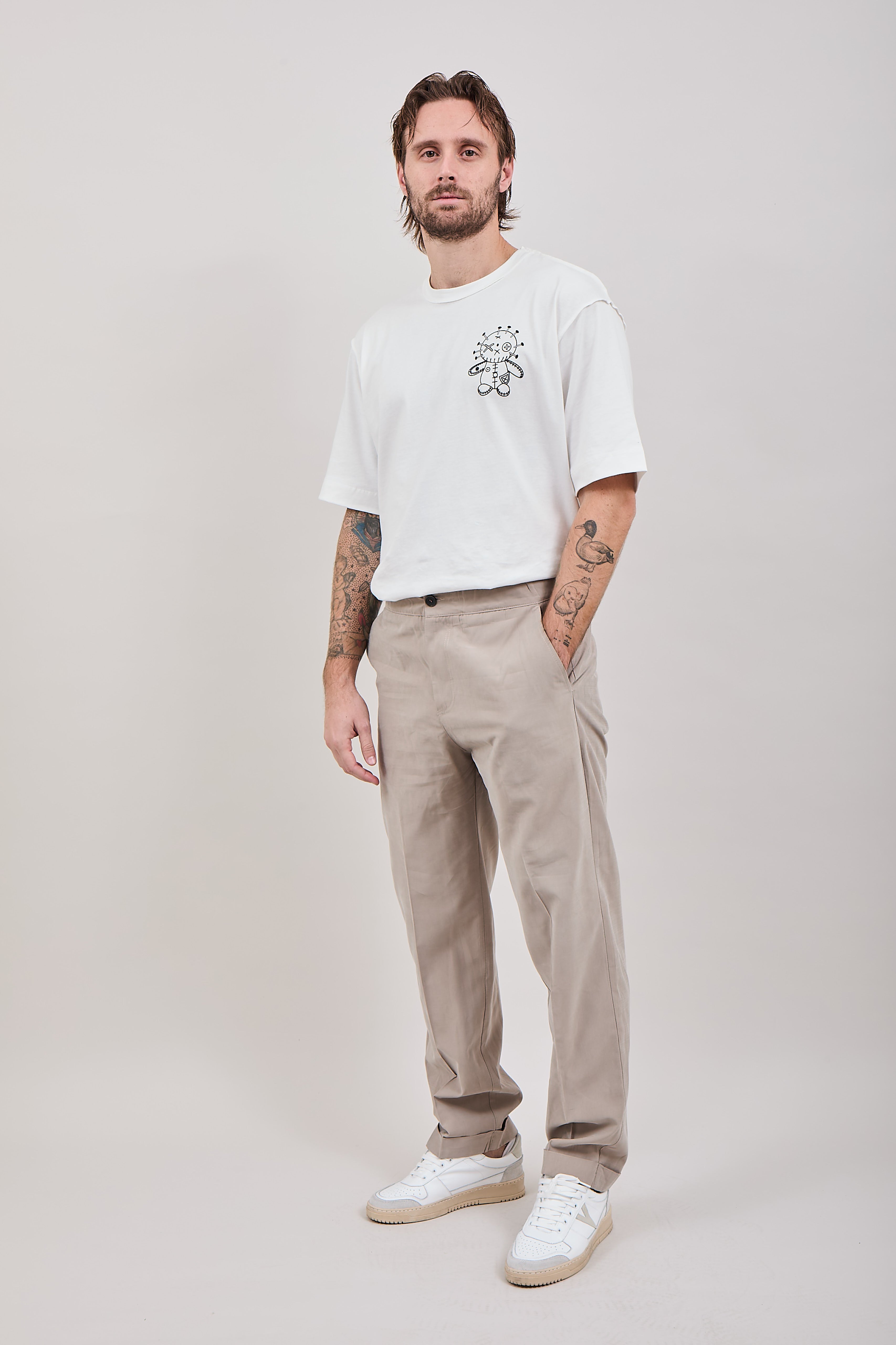 Pantalone Over-d Beige P37