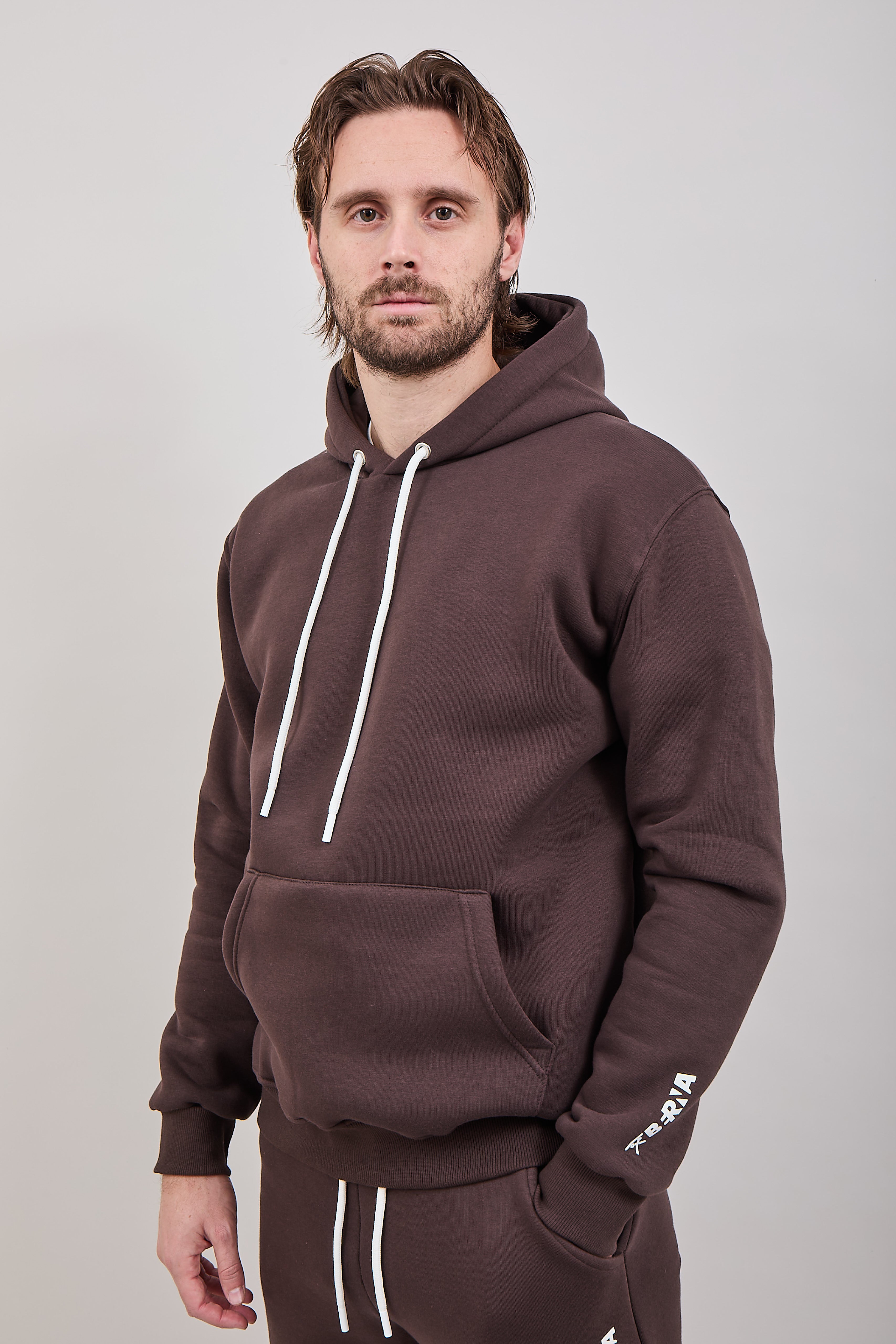 Felpa Berna Cappuccio Moro 252