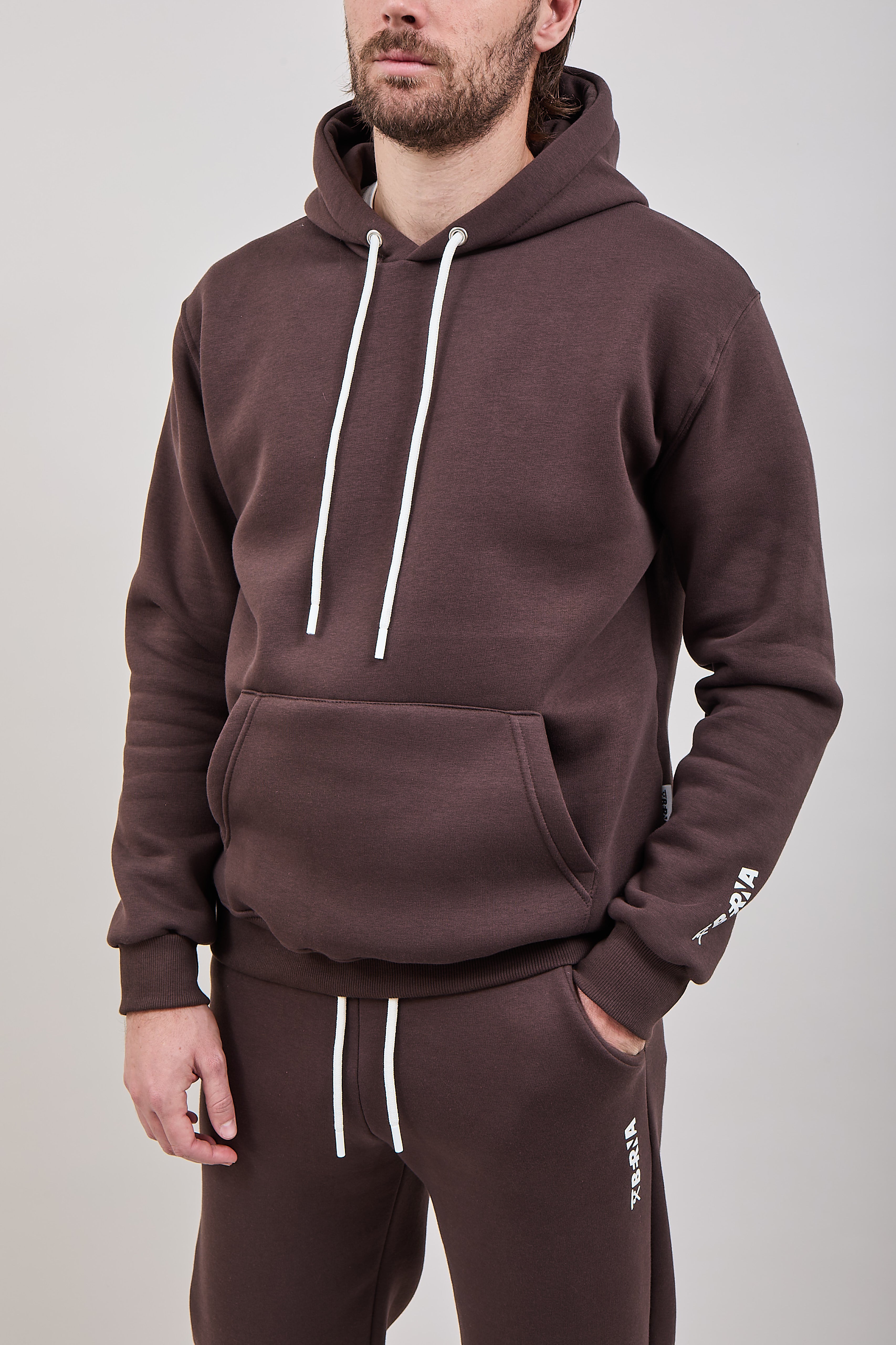 Felpa Berna Cappuccio Moro 252