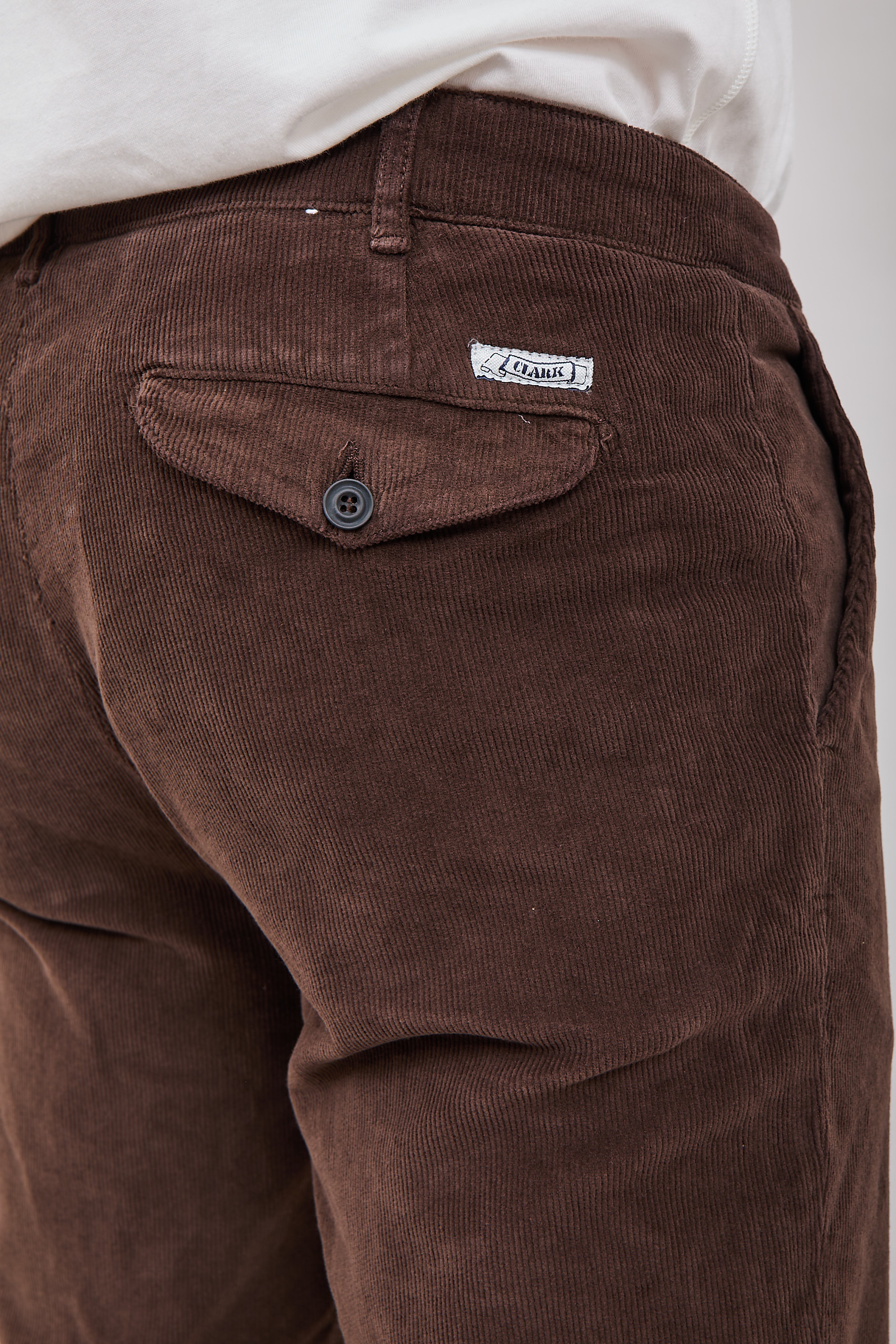 Pantalone Clark Alfred Velluto Moka