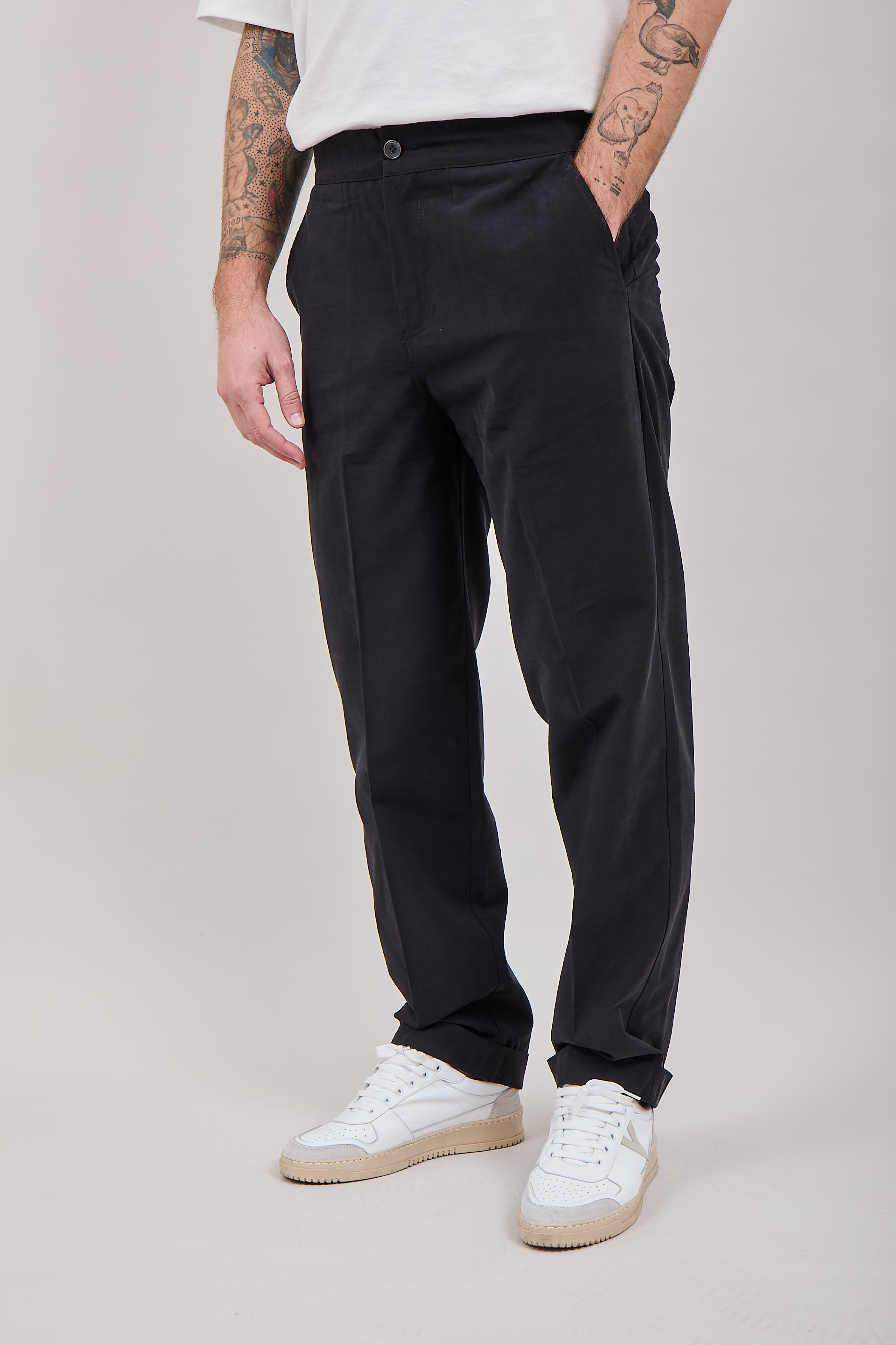 Pantalone Over-d Nero P37