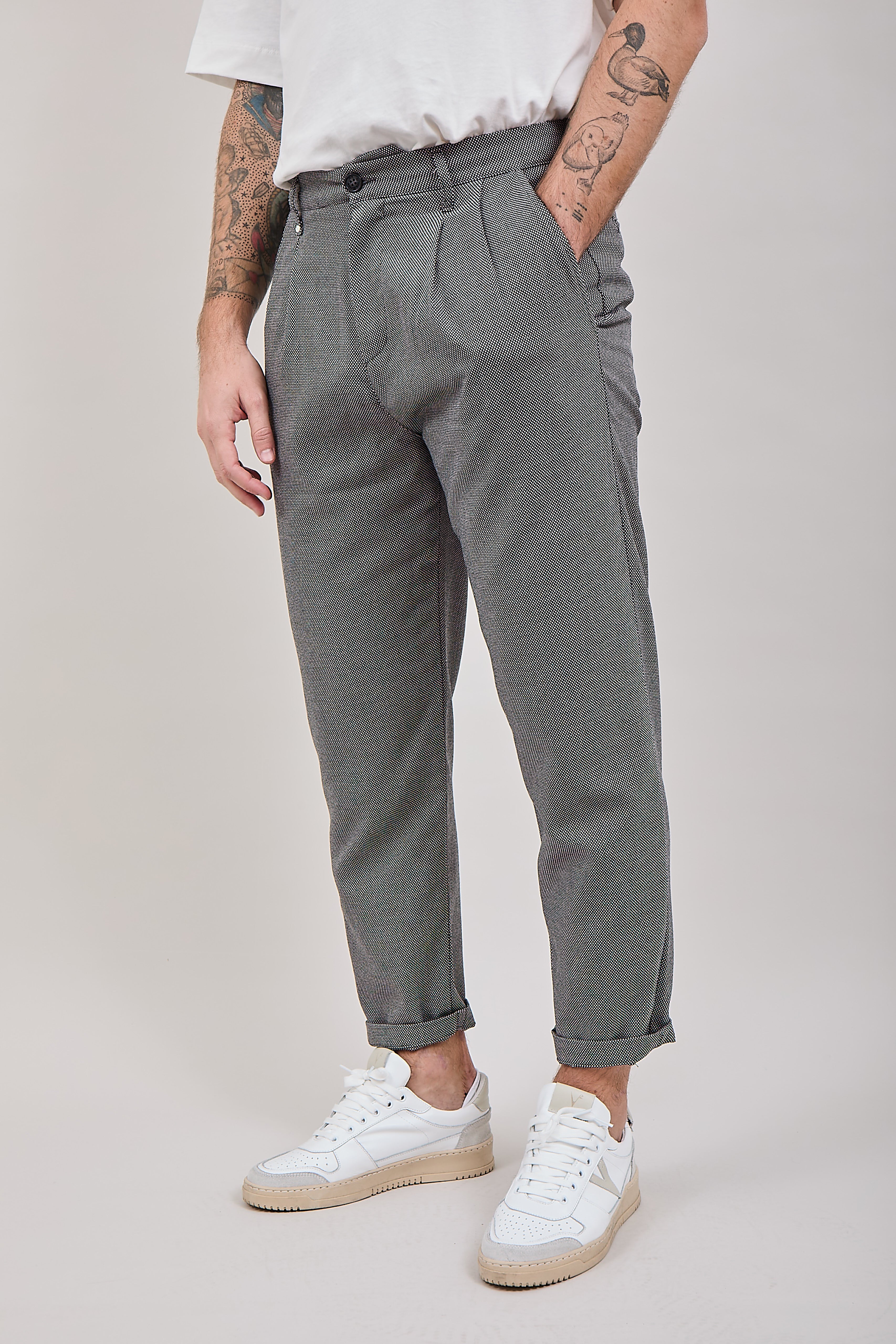 Pantalone Block Eleven Occhio di pernice