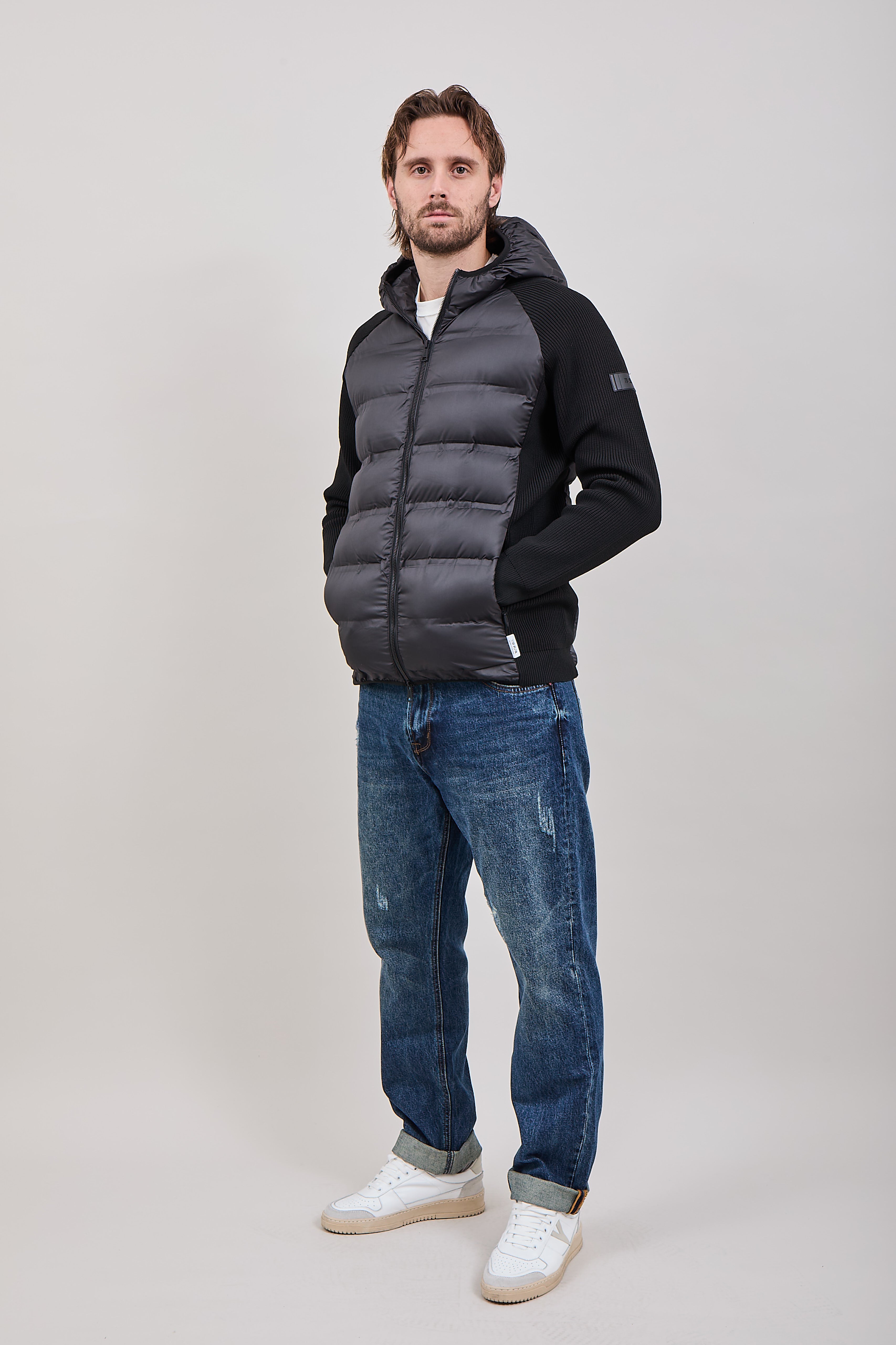 Piumino Berna Combinato Nero