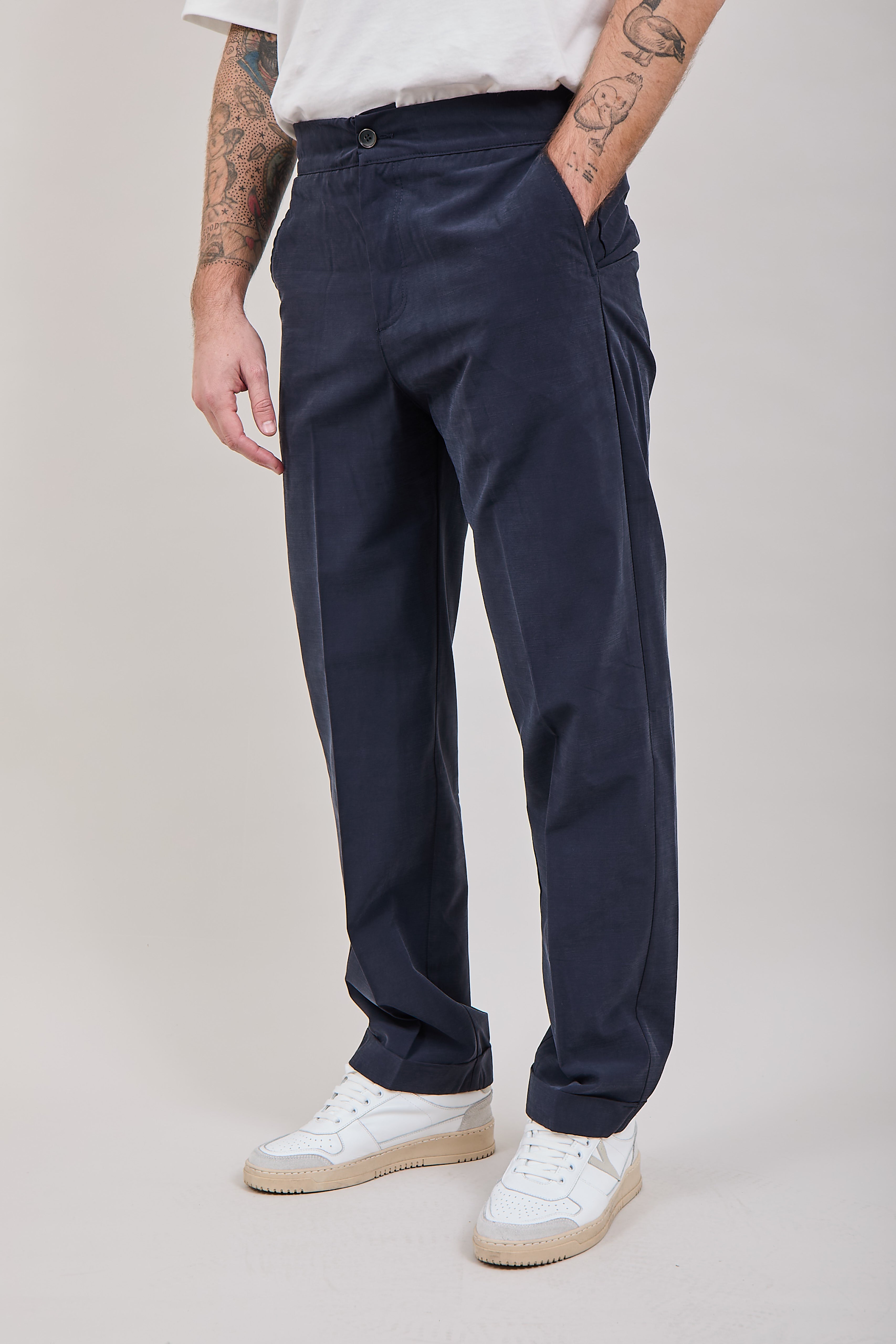 Pantalone Over-d Blu P37