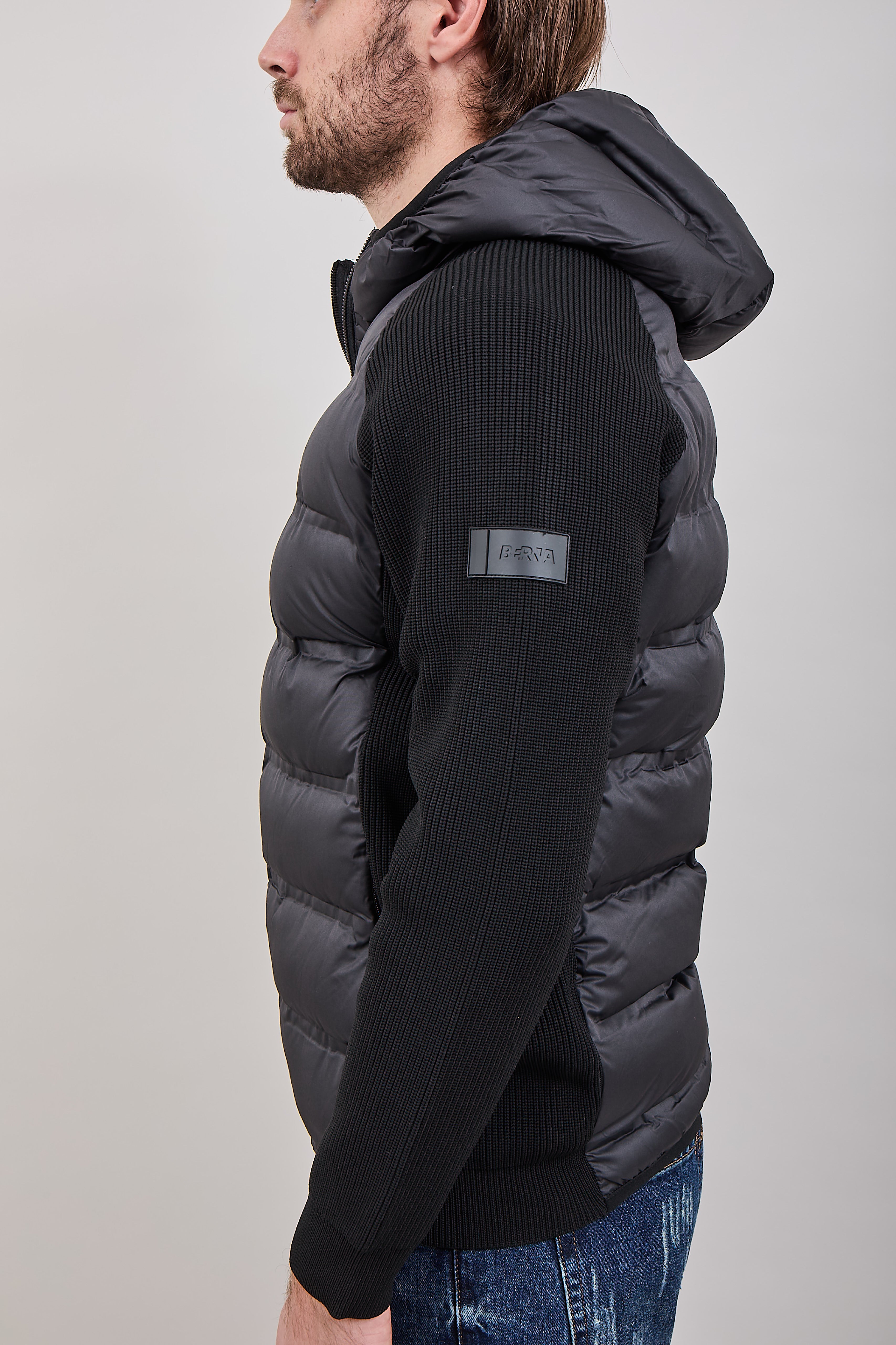 Piumino Berna Combinato Nero