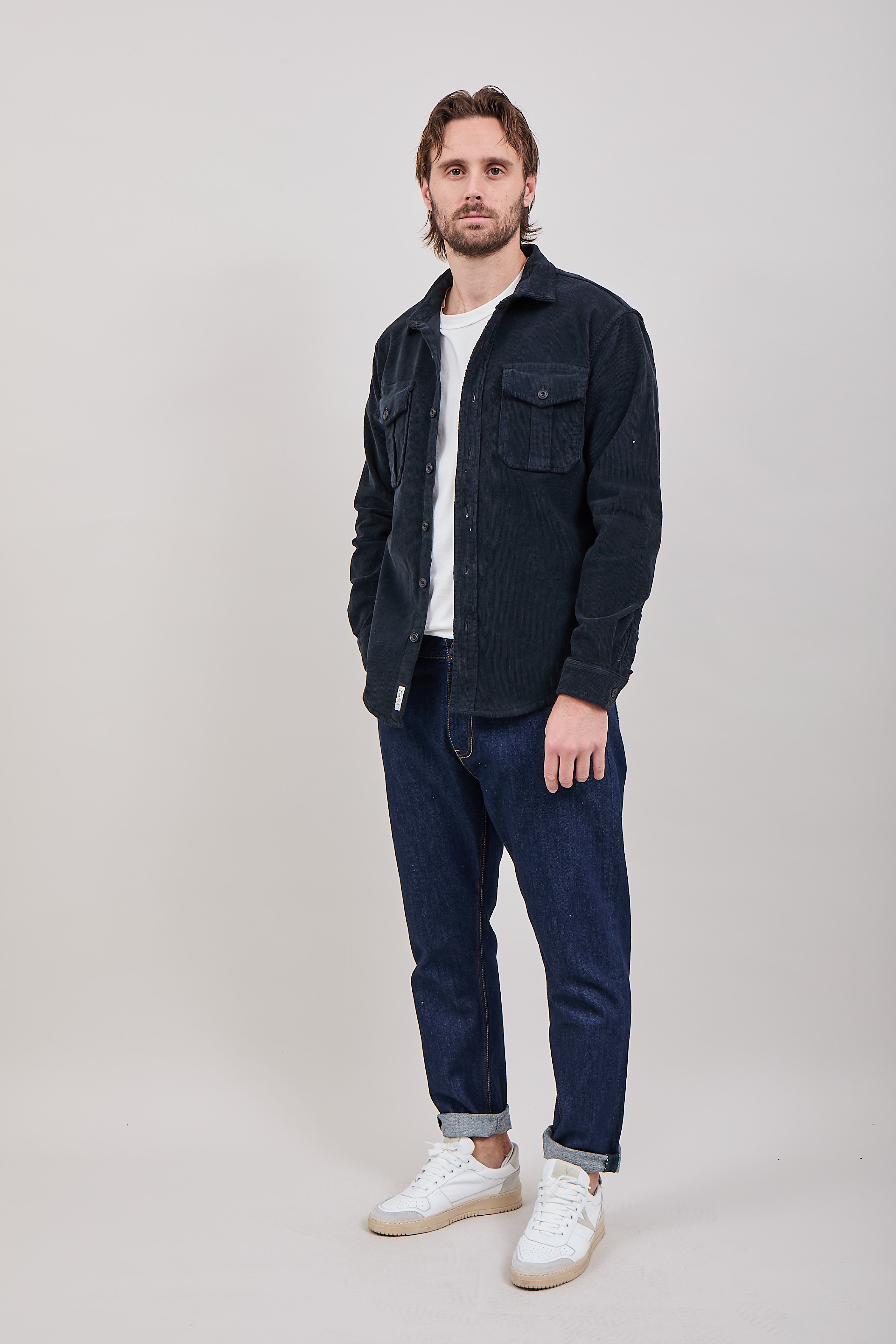 Camicia Clark Velluto Nero