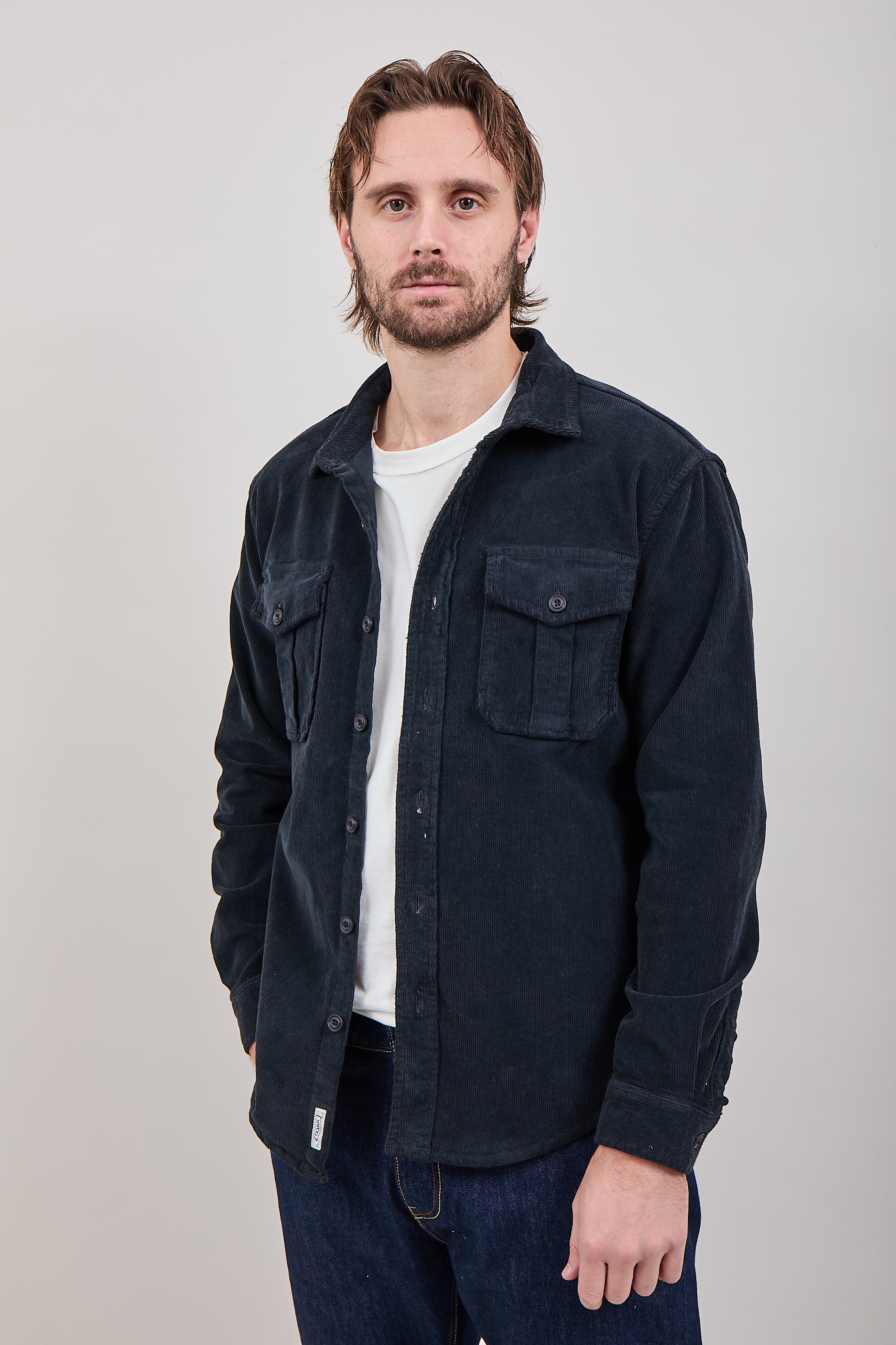 Camicia Clark Velluto Nero