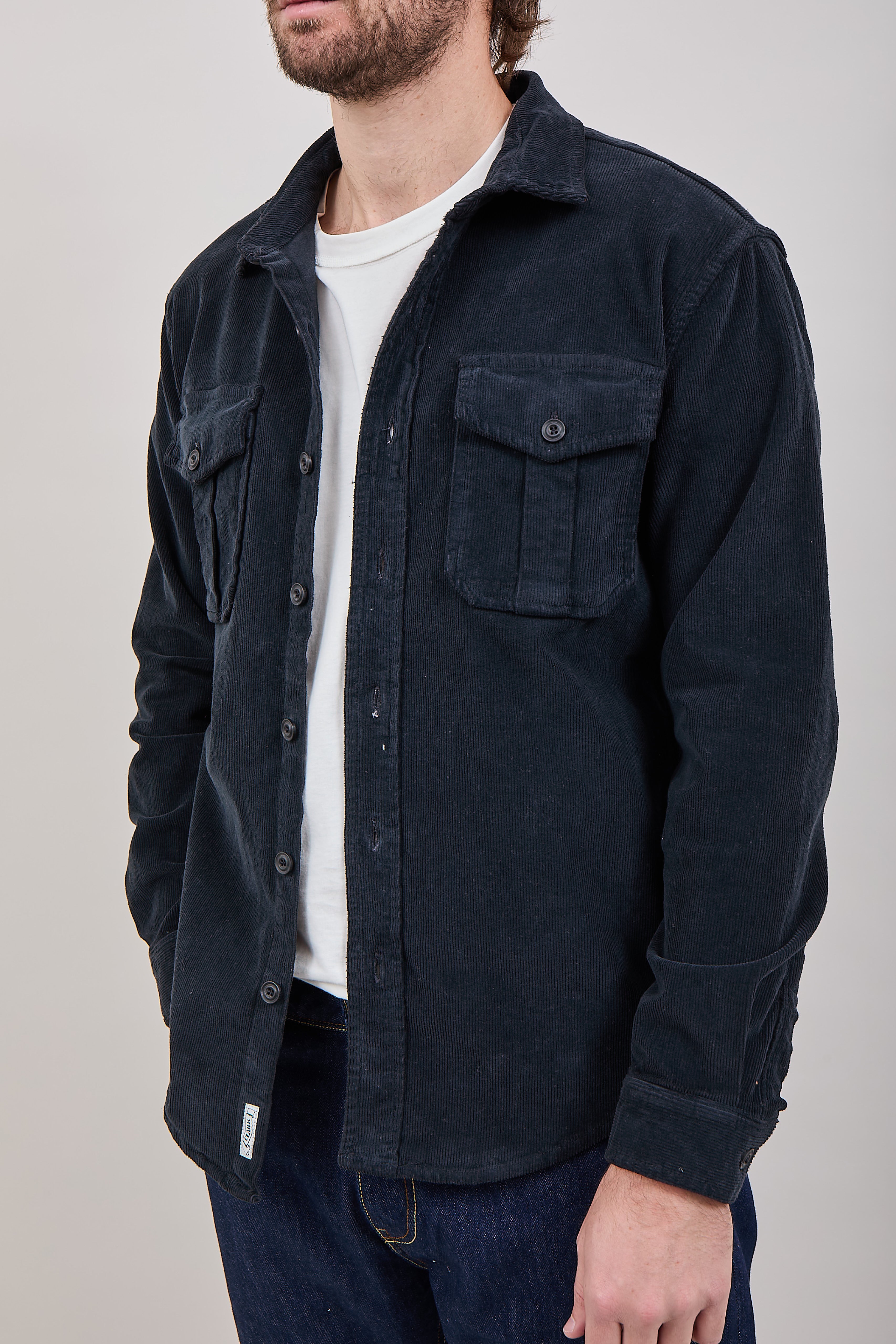 Camicia Clark Velluto Nero