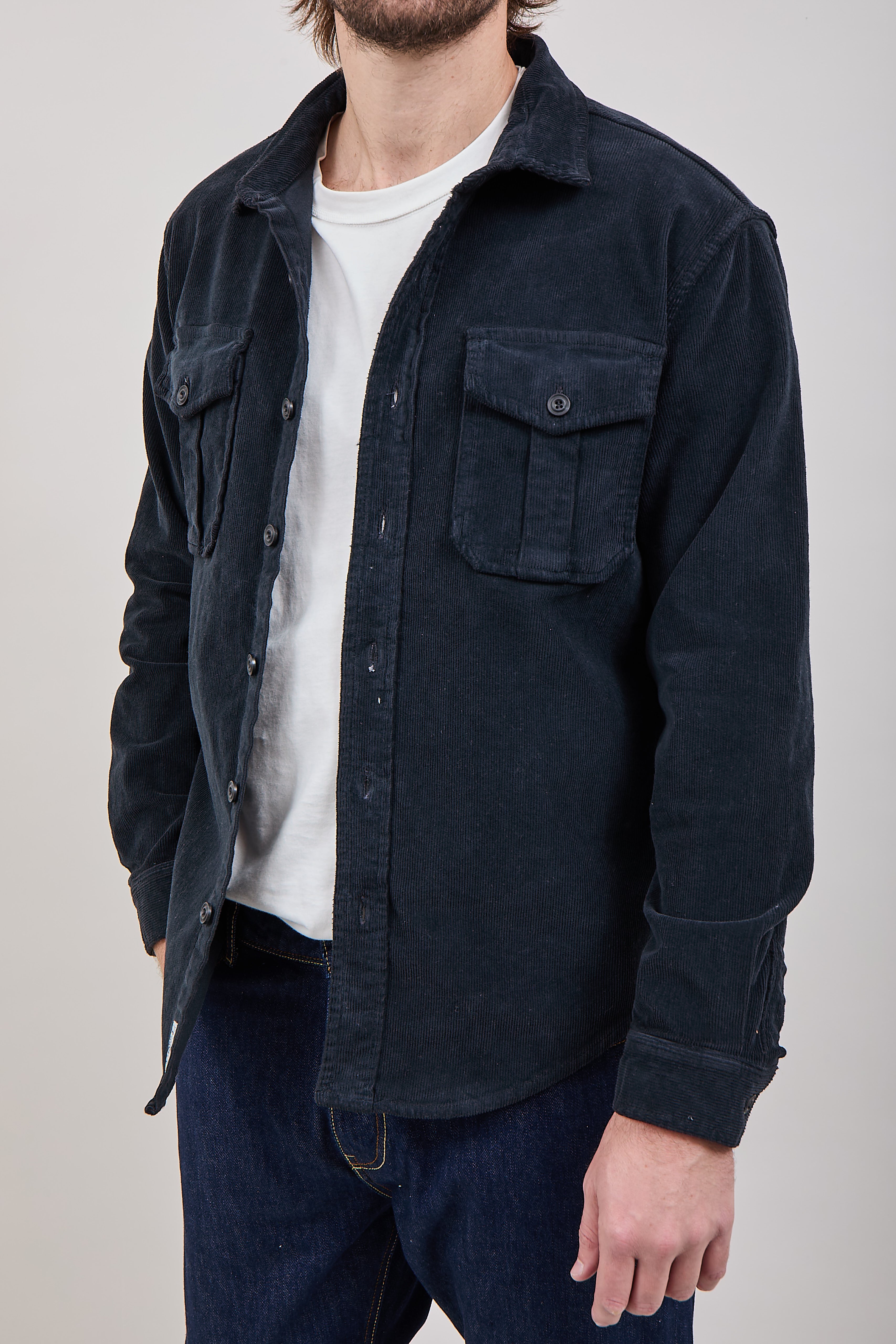 Camicia Clark Velluto Nero