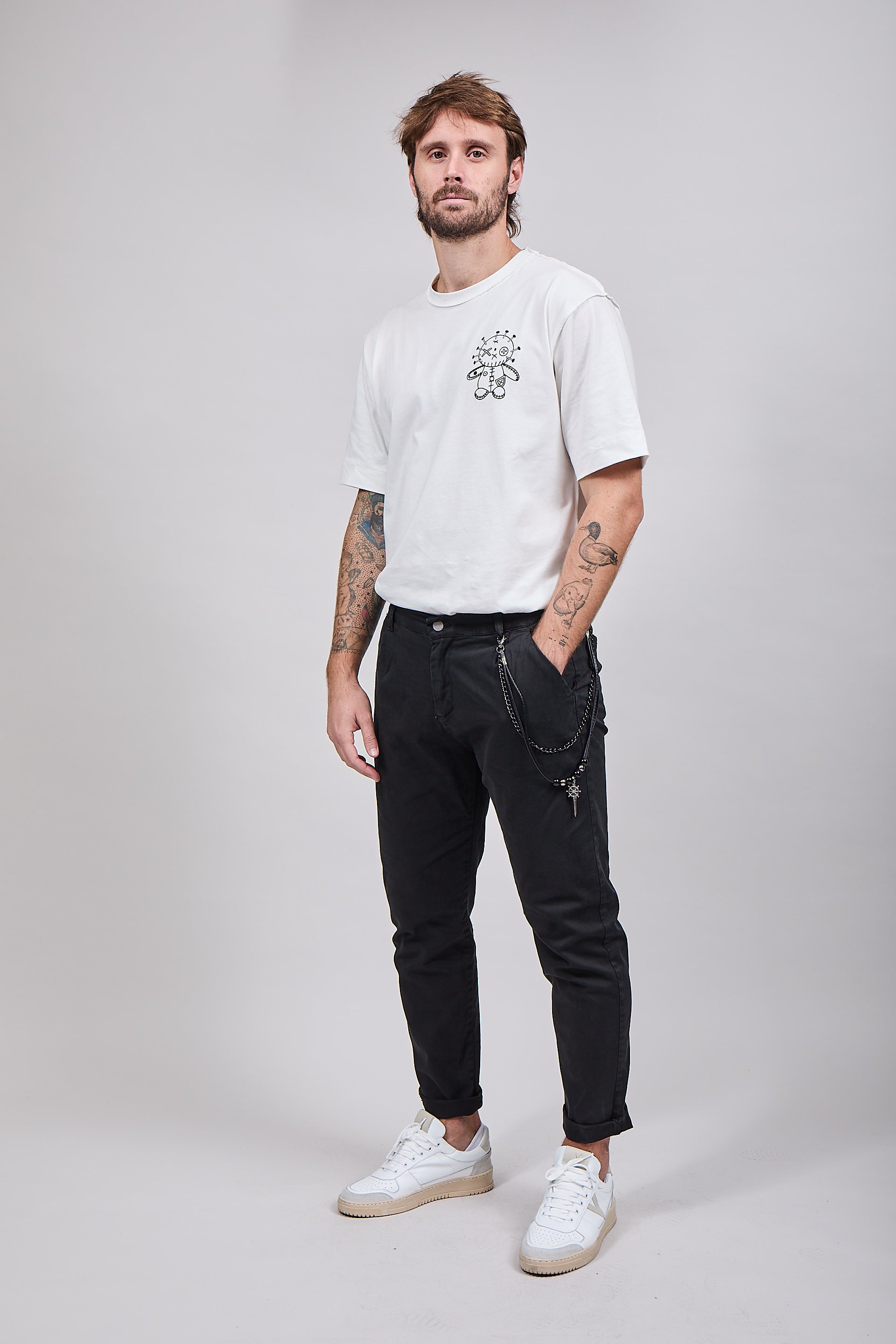 Pantalone Over-D P58 Nero