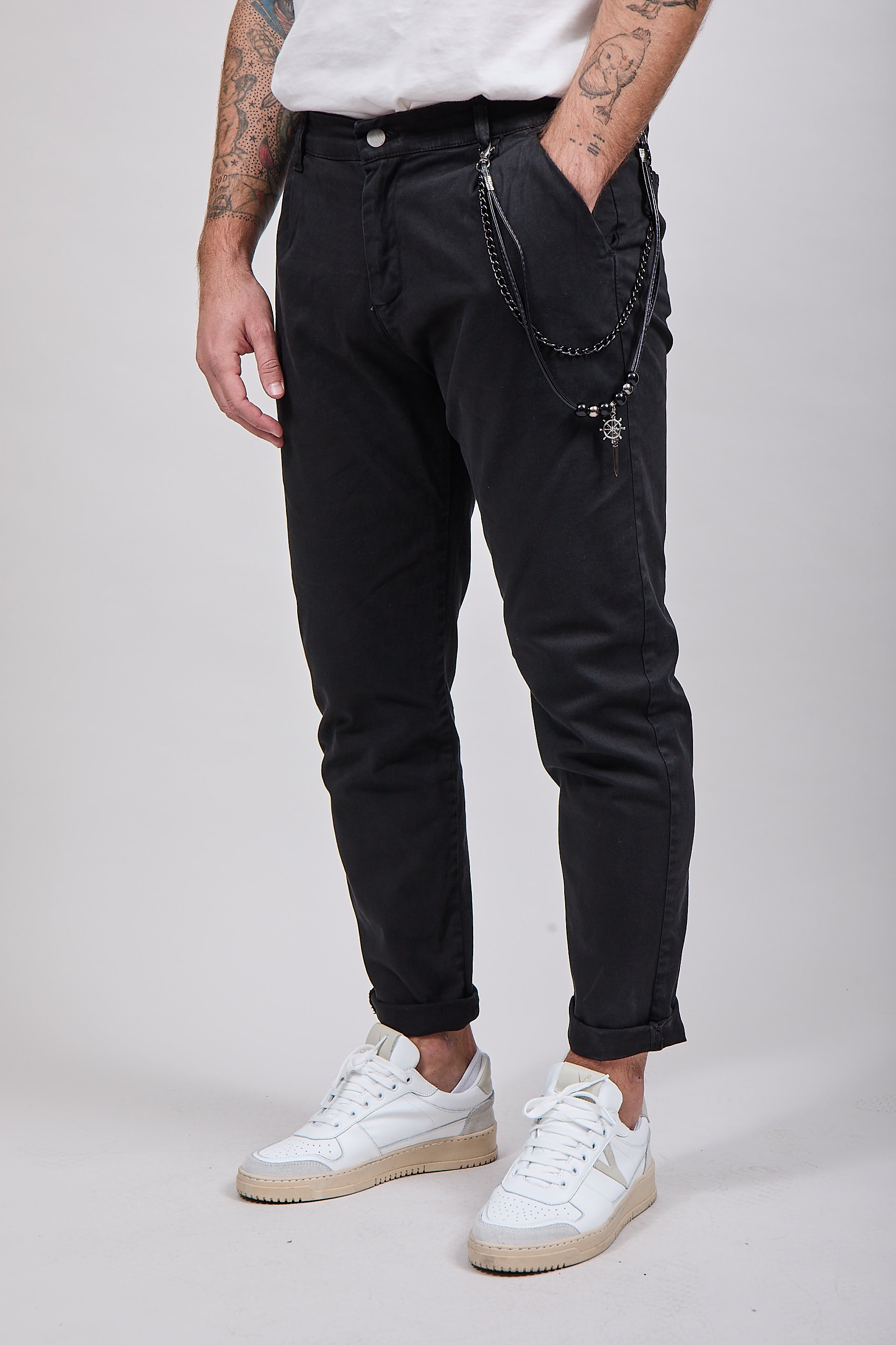 Pantalone Over-D P58 Nero