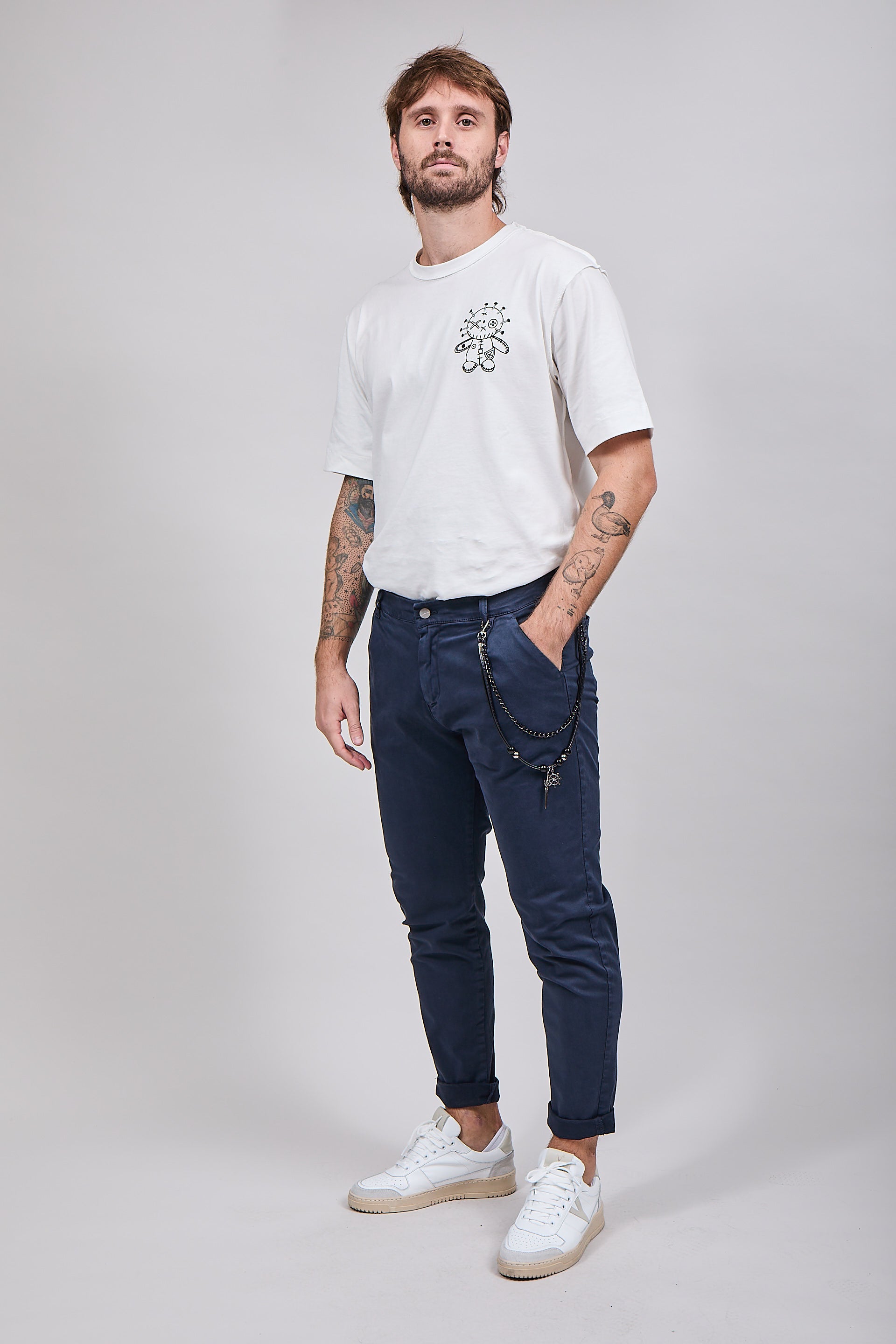 Pantalone Over-D P58 Blu