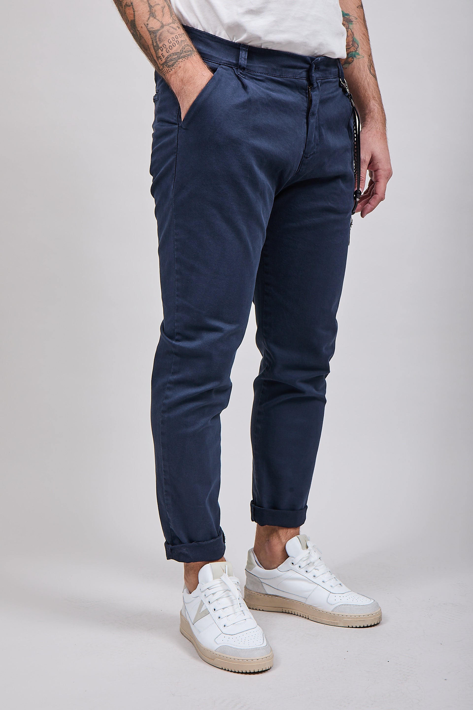 Pantalone Over-D P58 Blu