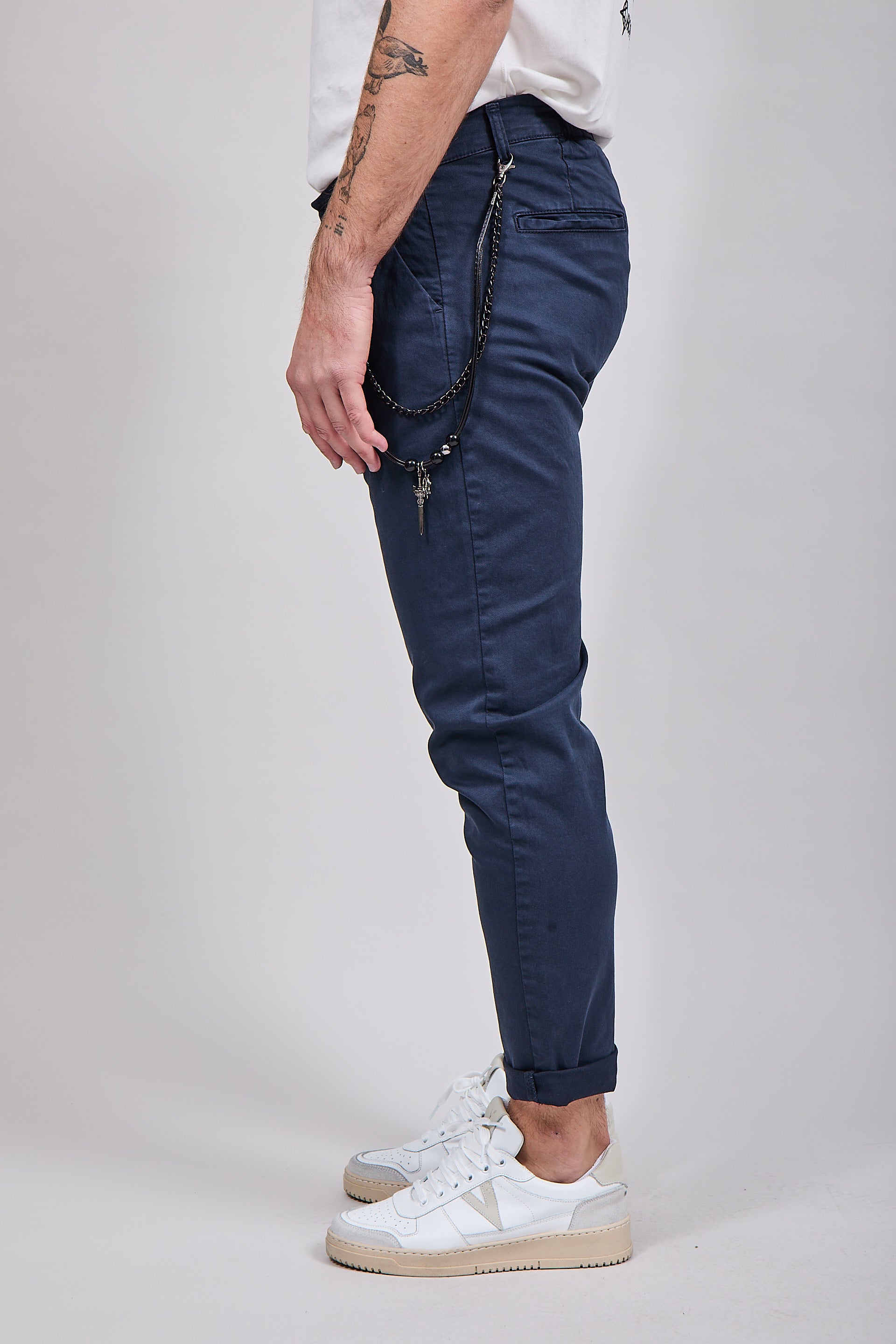 Pantalone Over-D P58 Blu