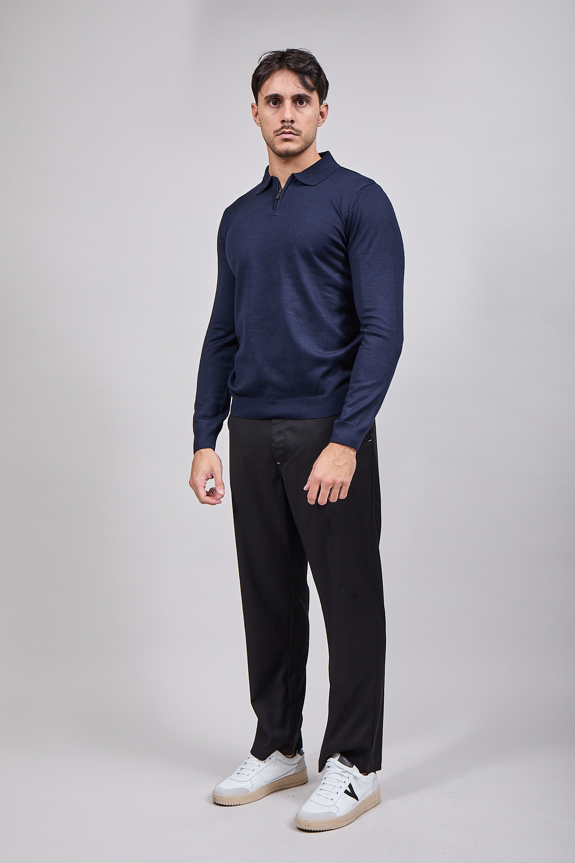 Polo Hamaki-Ho Zip Navy 3194